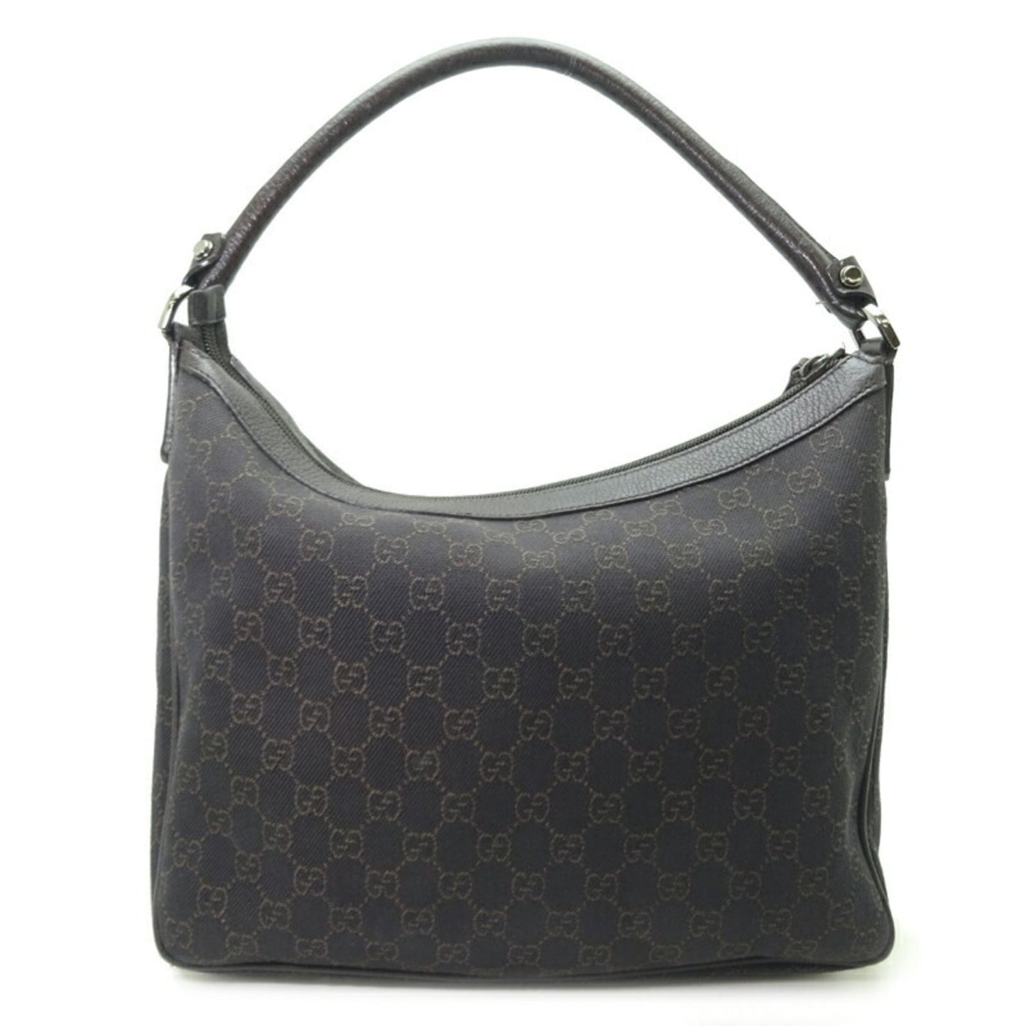 Gucci Leather Canvas Shoulder Bag