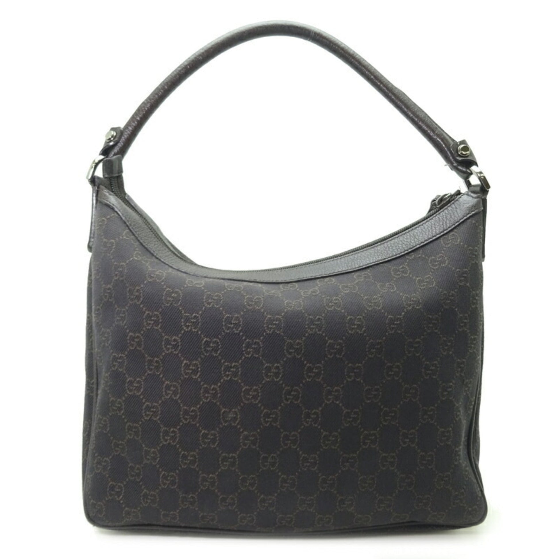 Gucci Leather Canvas Shoulder Bag