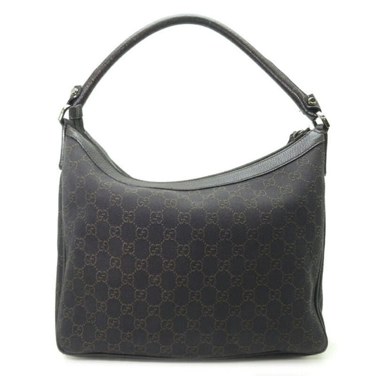 Gucci Leather Canvas Shoulder Bag
