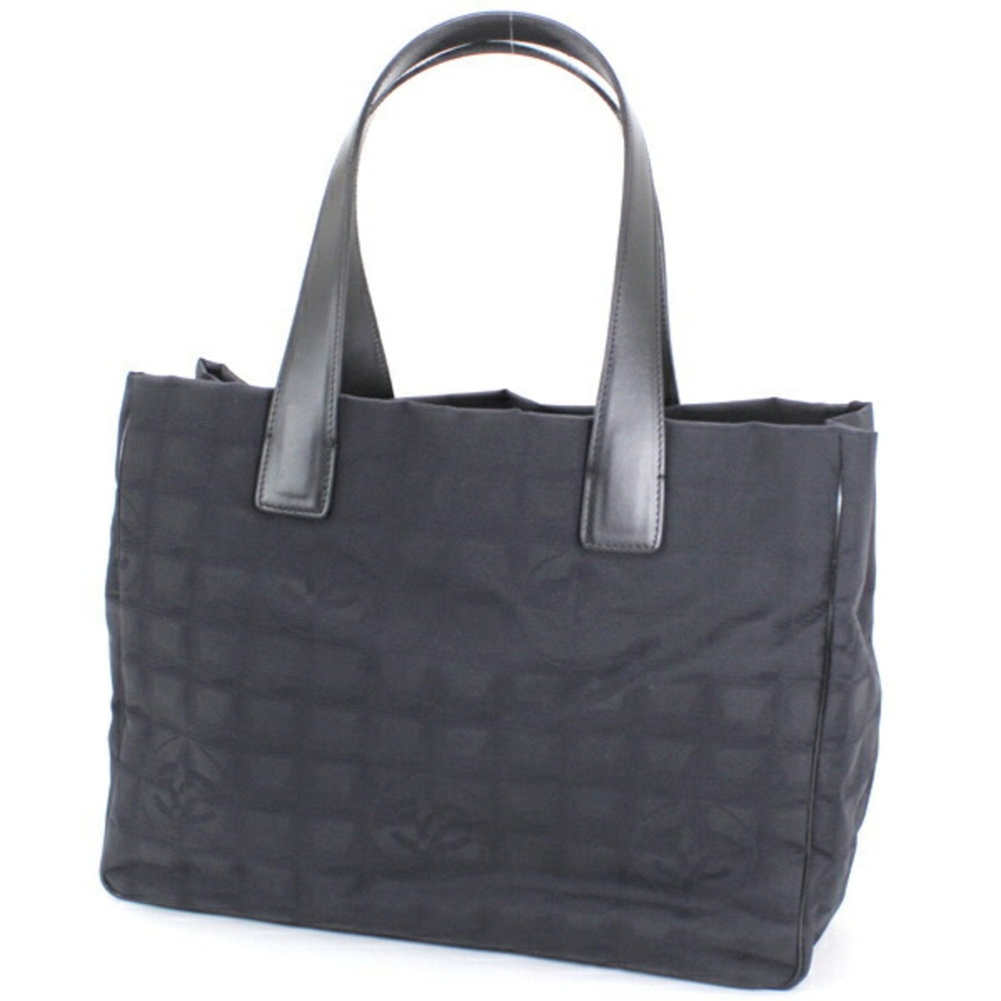 Chanel Bag New Travel Line Tote MM Black Handbag CHANEL Women s Nylon