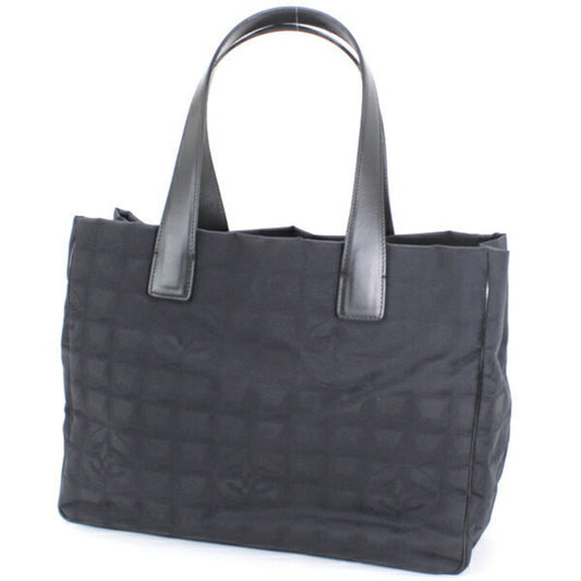 Chanel Bag New Travel Line Tote MM Black Handbag CHANEL Women s Nylon