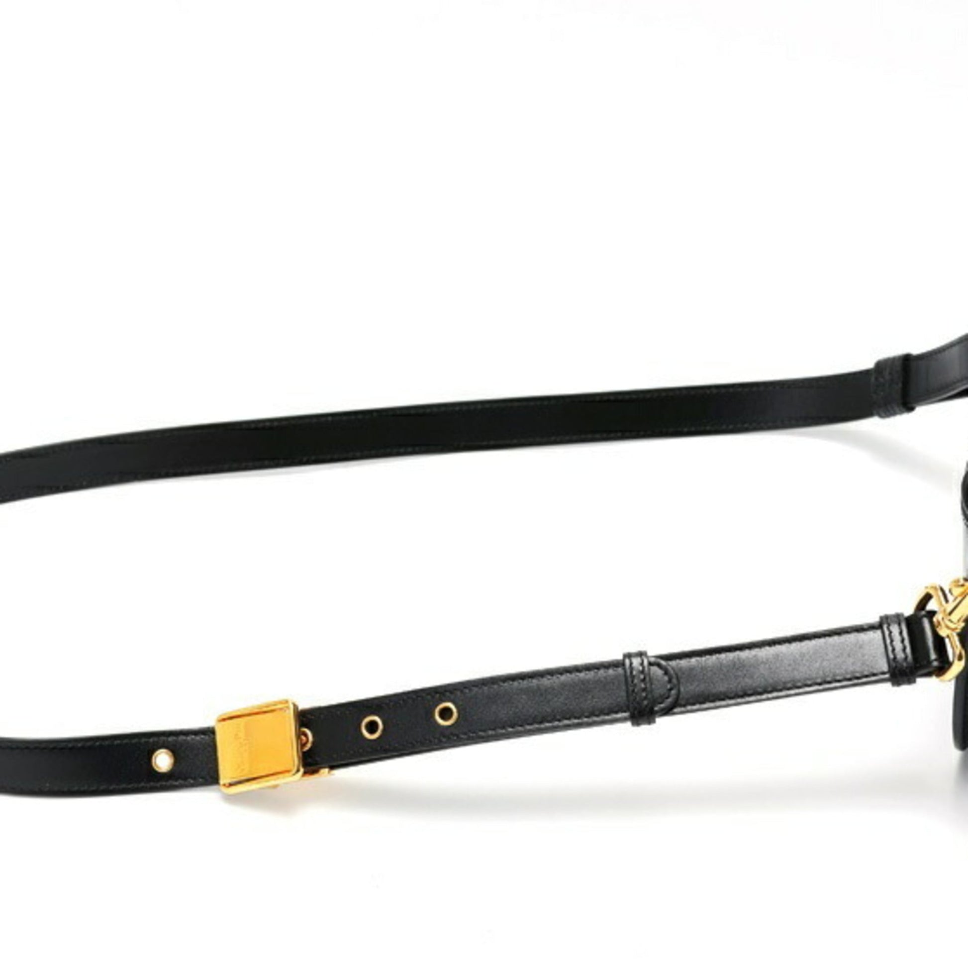 Christian Dior Black Leather Shoulder Bag  
