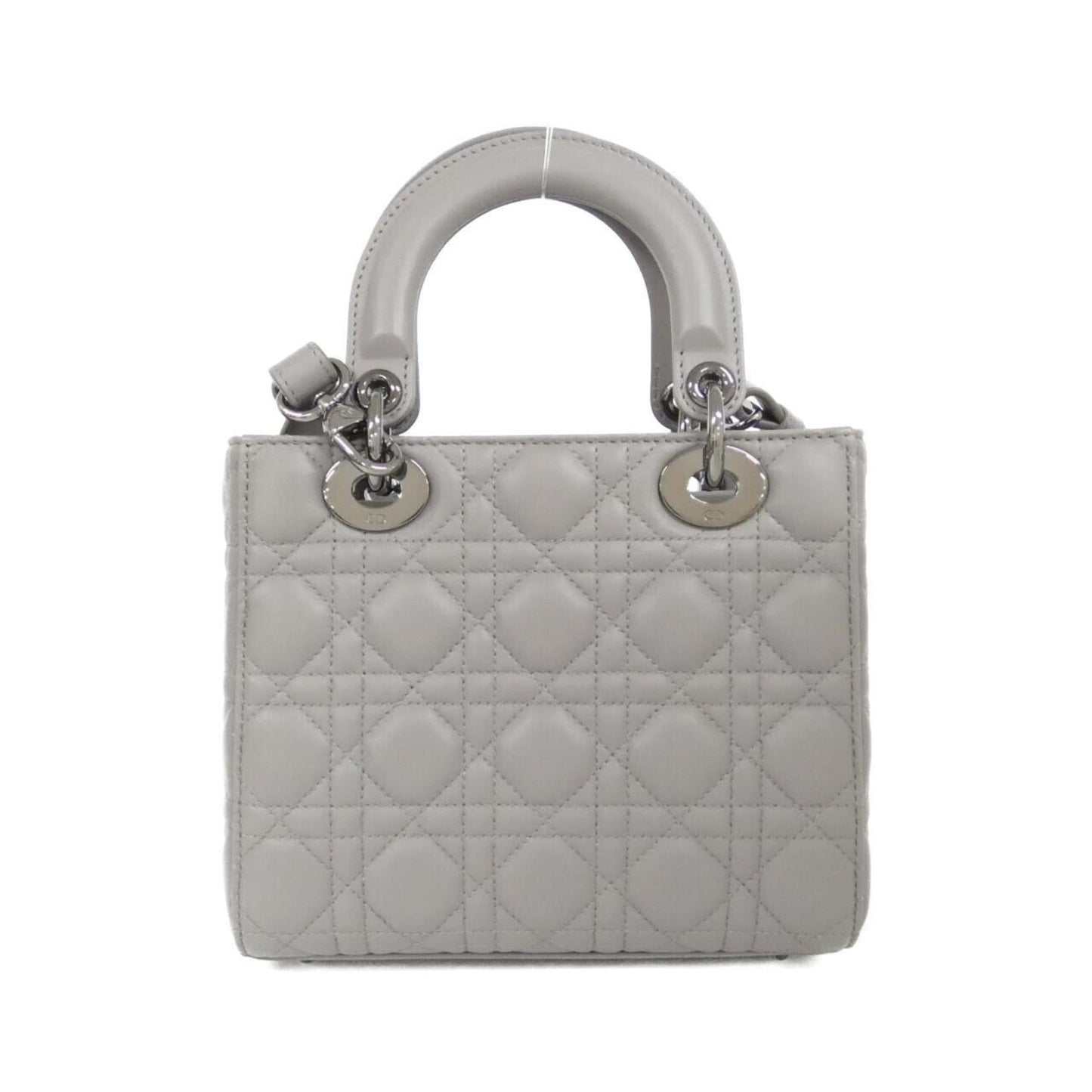 Christian Dior Gray Leather Handbag  