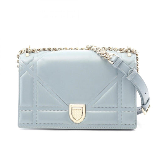 Christian Dior Blue Leather Shoulder Bag  