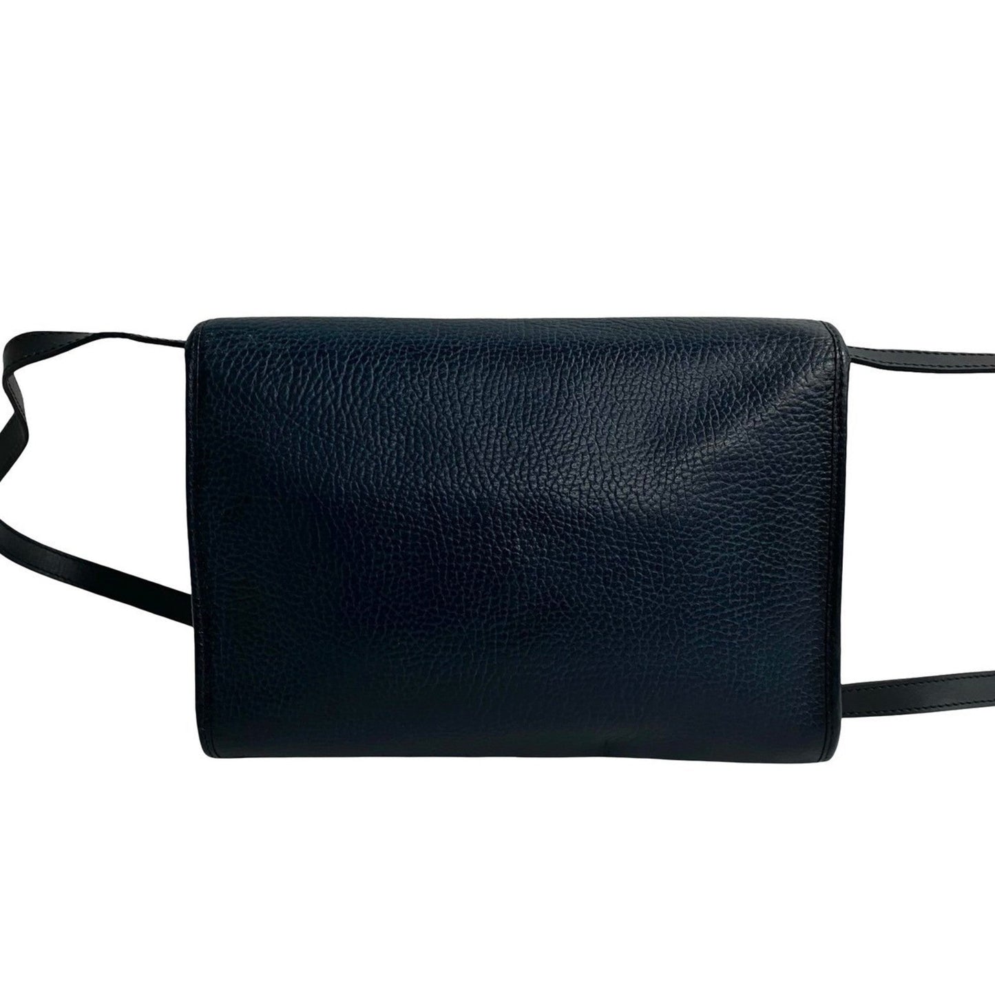 Christian Dior Navy Leather Pochette Shoulder Bag  