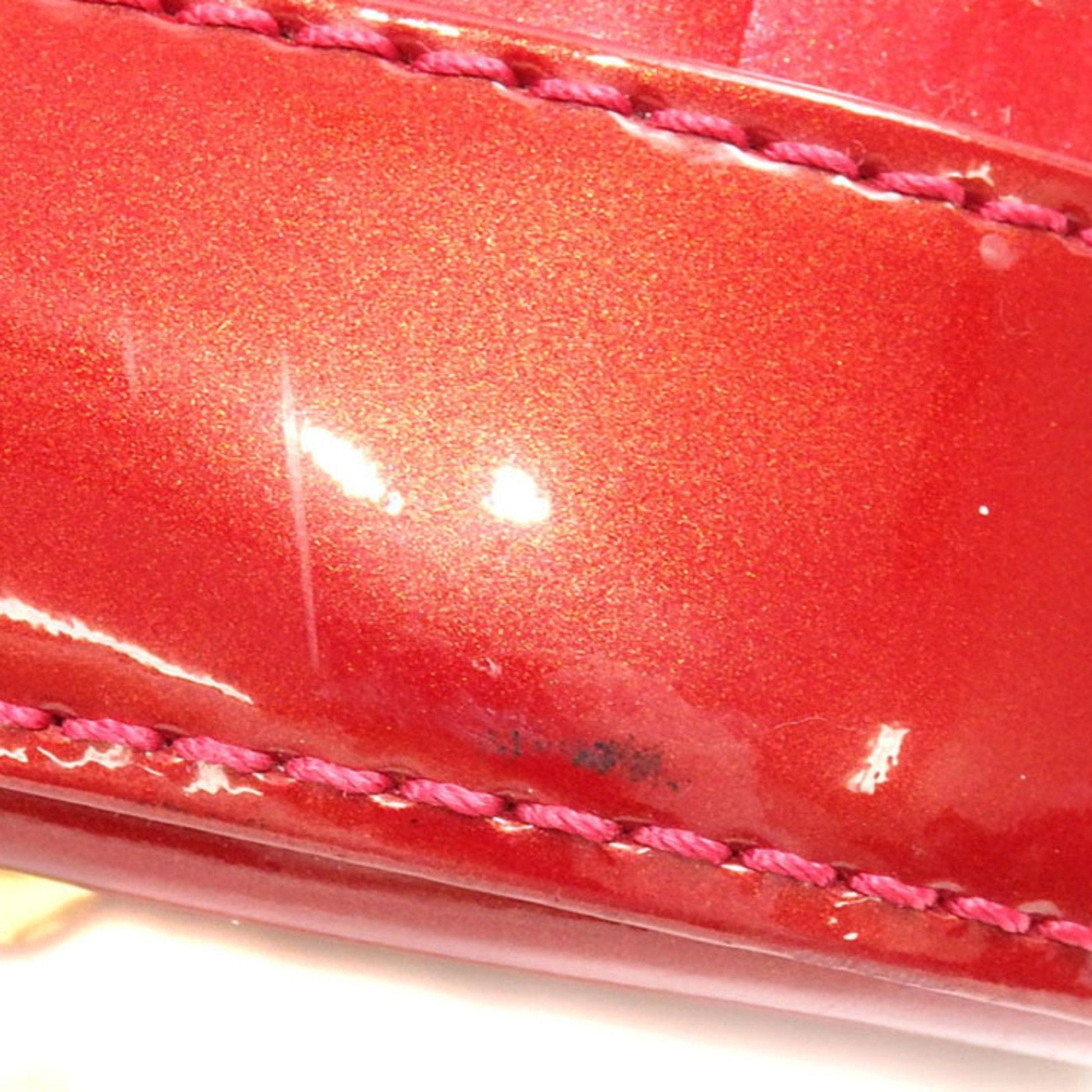 LOUIS VUITTON Handbag Vernirayeur Alma BB Women's Pomme d'Amour