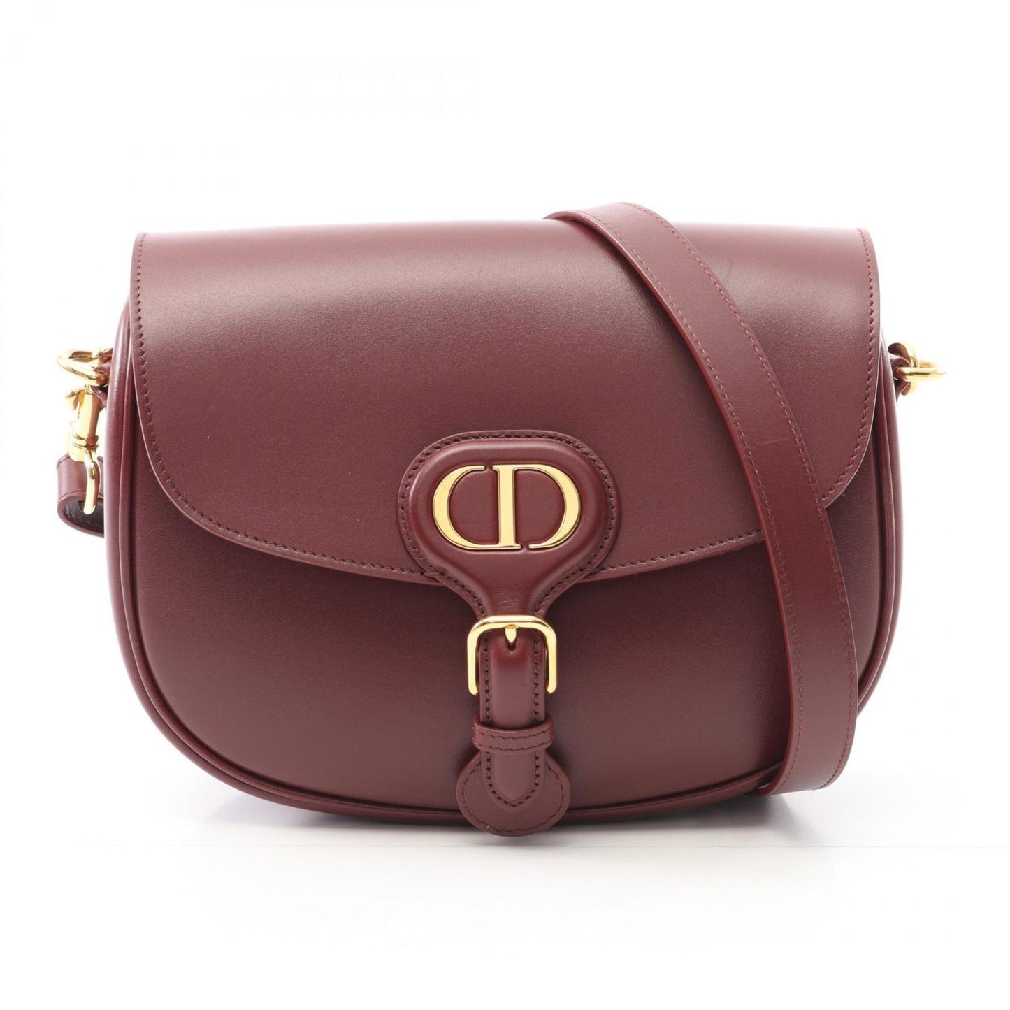 Christian Dior Bordeaux Leather Shoulder Bag  