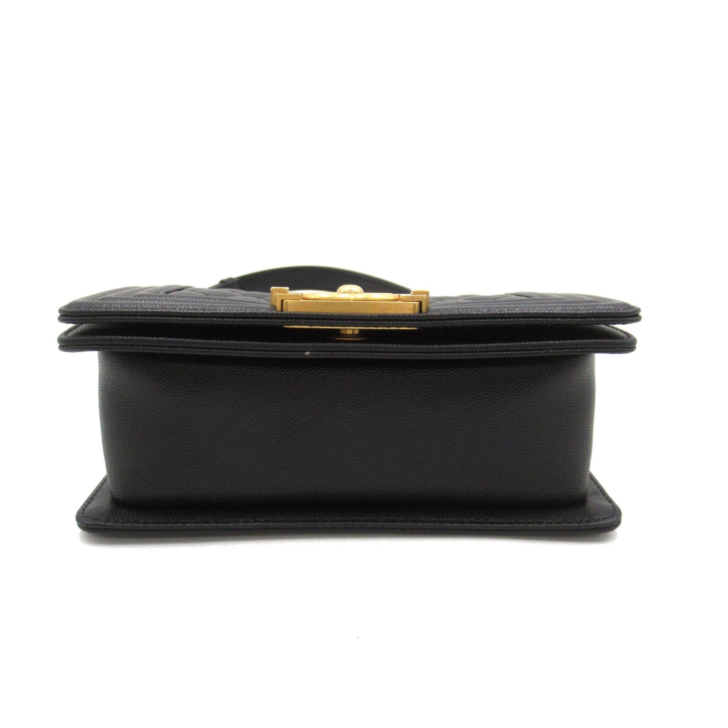 CHANEL Boy Chanel ChainShoulder Black Caviar Skin Grained Calf A67085