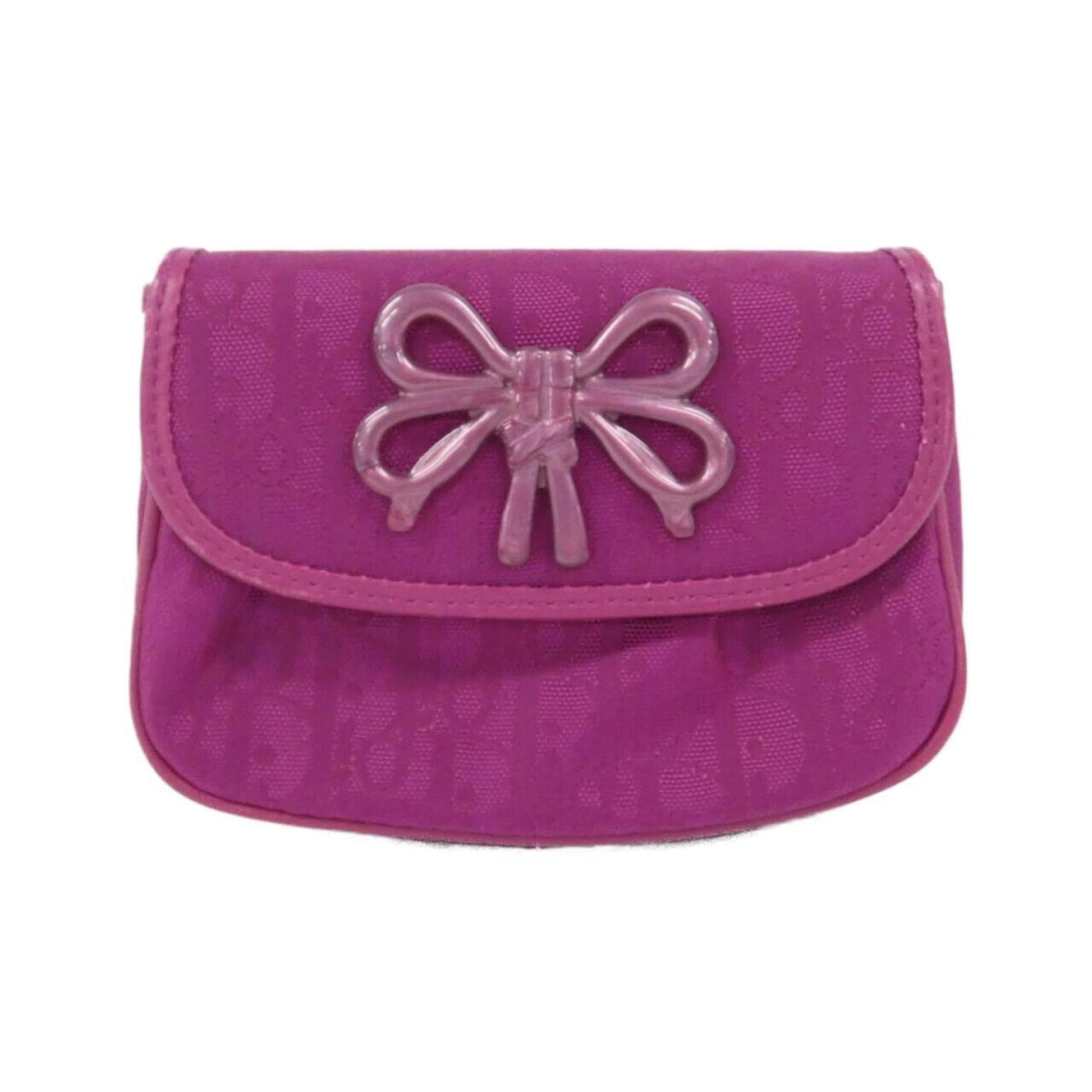 Christian Dior Purple Nylon Pouch  