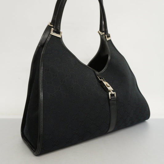 Gucci Leather Canvas Handbag