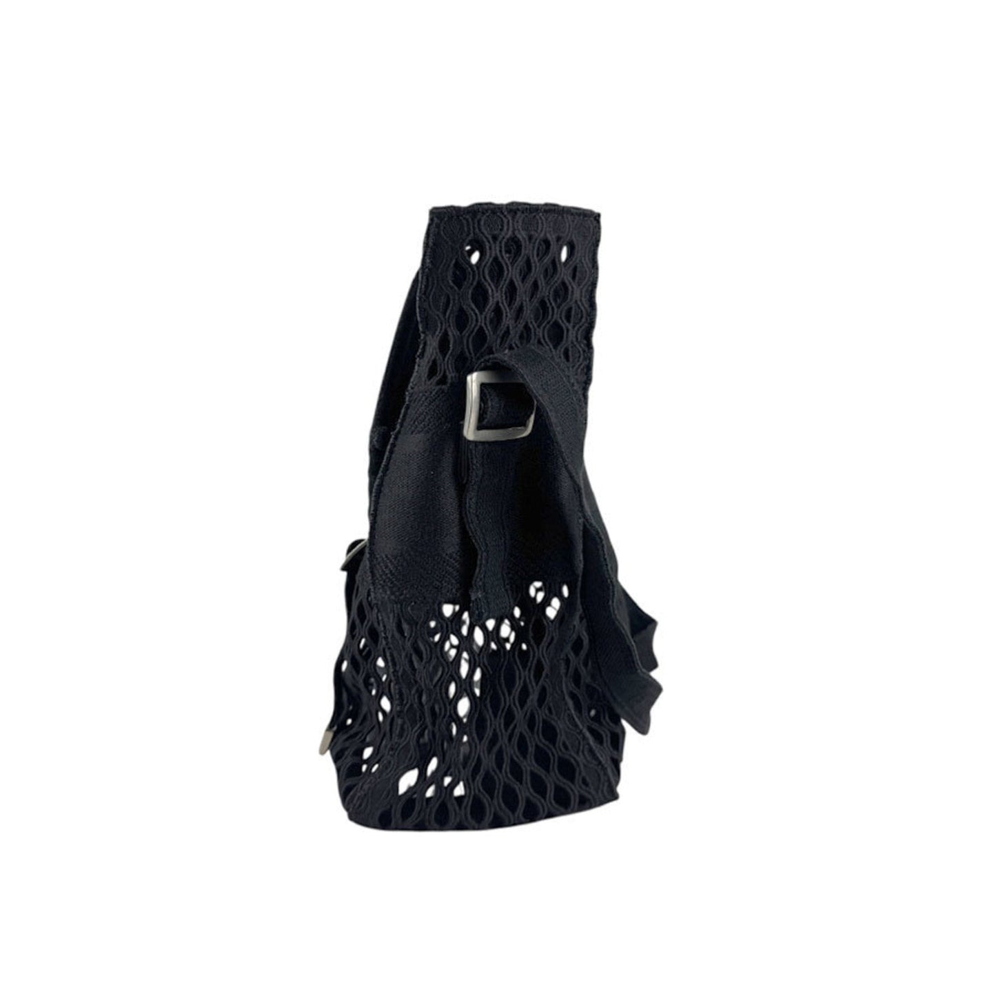 Christian Dior Black Canvas Shoulder Bag  