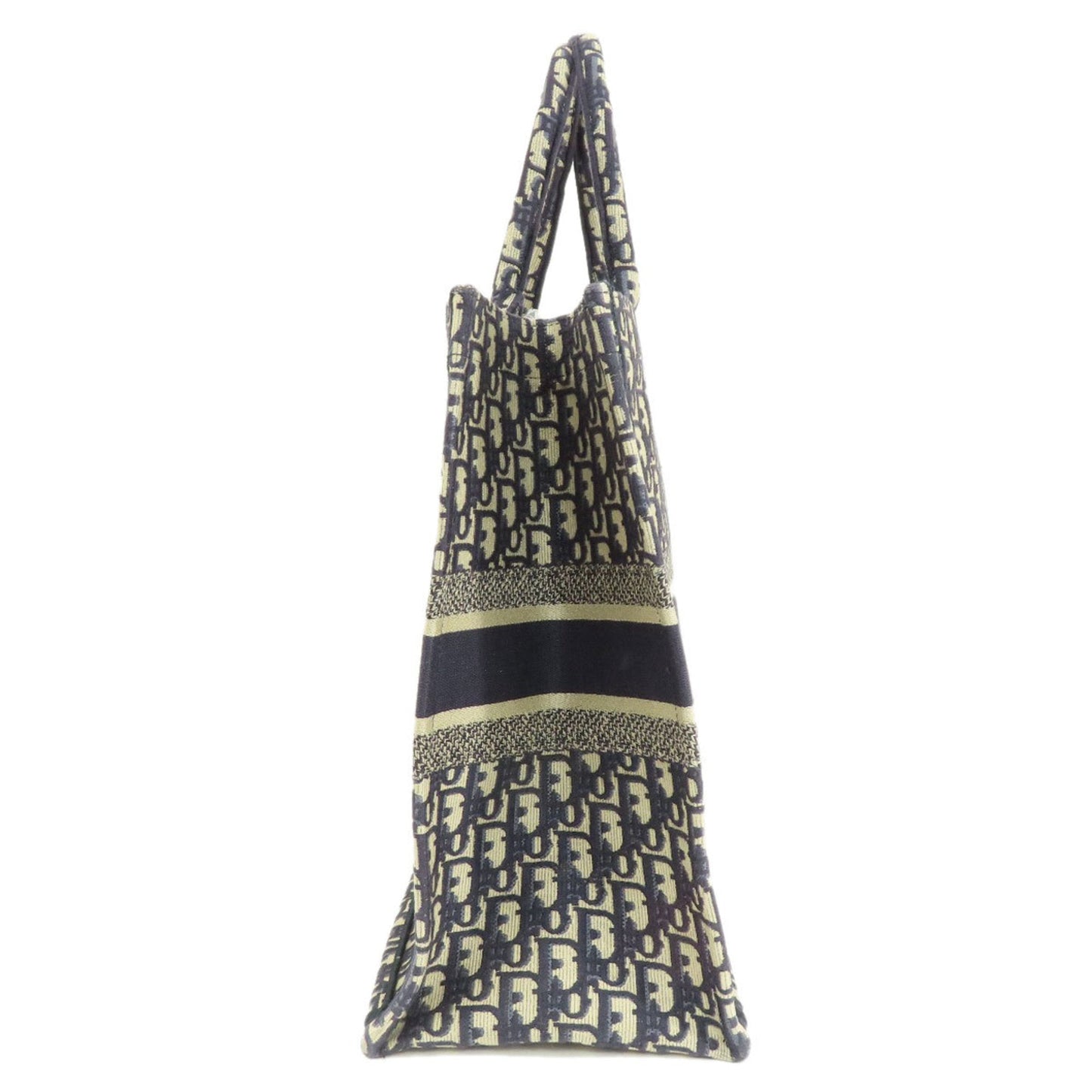 Christian Dior Navy Canvas Tote Bag  