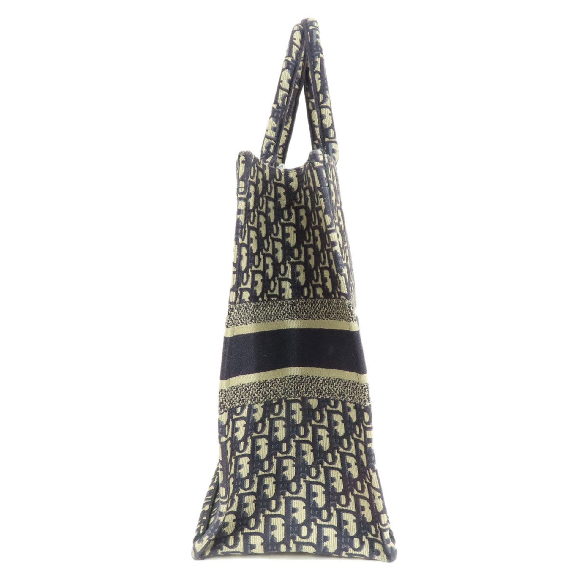 Christian Dior Navy Canvas Tote Bag  