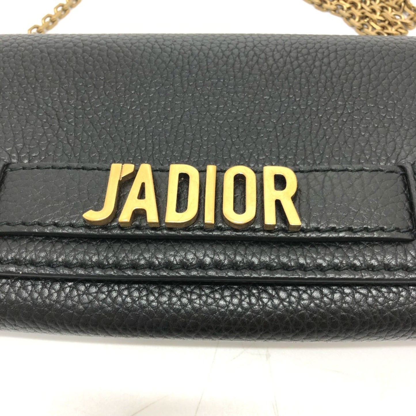 Christian Dior Black Leather Shoulder Bag  
