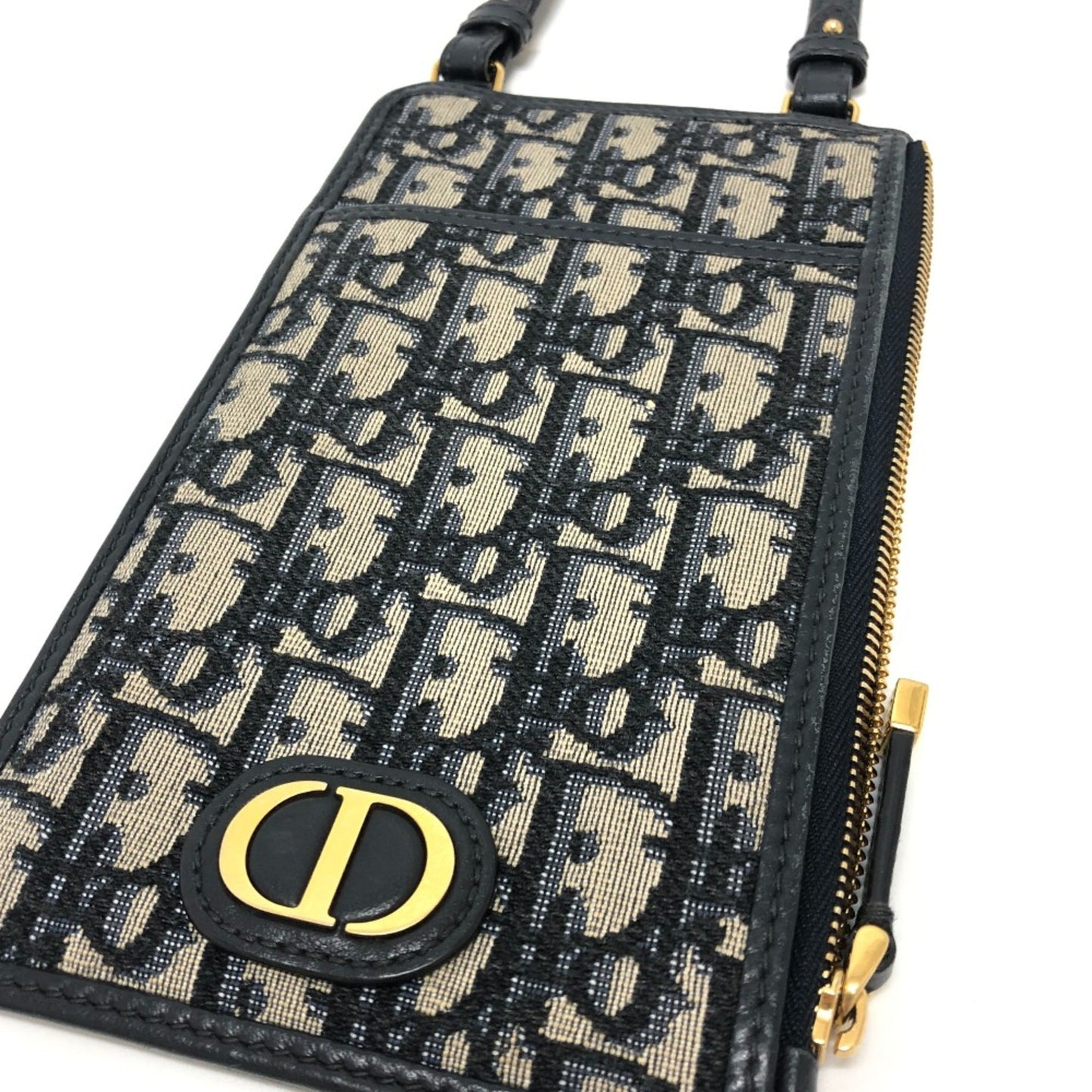 Christian Dior Navy Cloth Shoulder Bag  