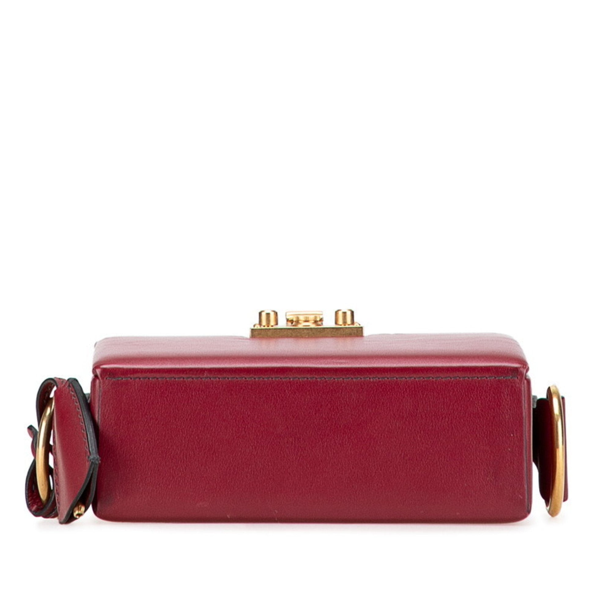 Christian Dior Red Color Leather Shoulder Bag  