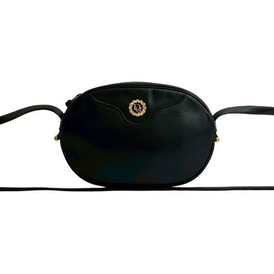 Christian Dior Black Leather Pochette Shoulder Bag  