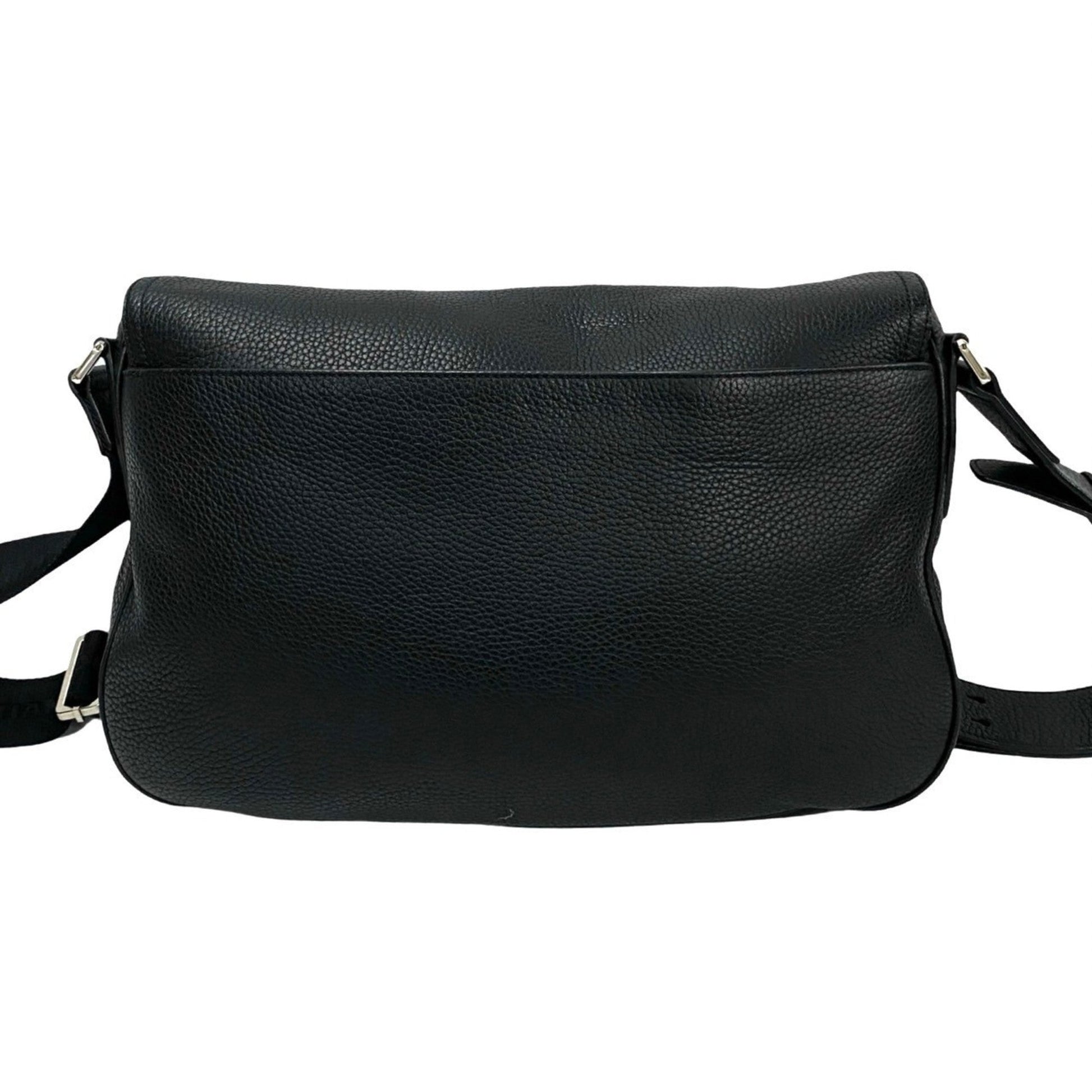 Christian Dior Black Leather Shoulder Bag  