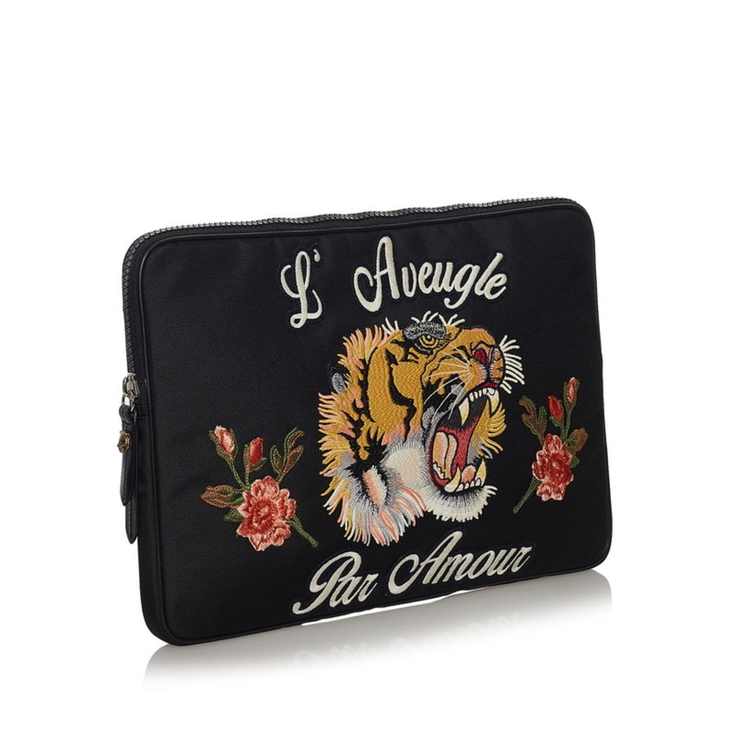 Gucci Black Canvas Clutch