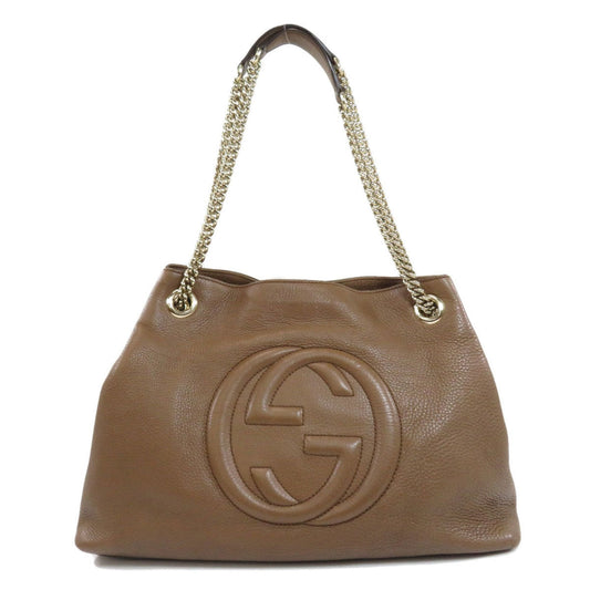Gucci Lou Chain Leather Tote