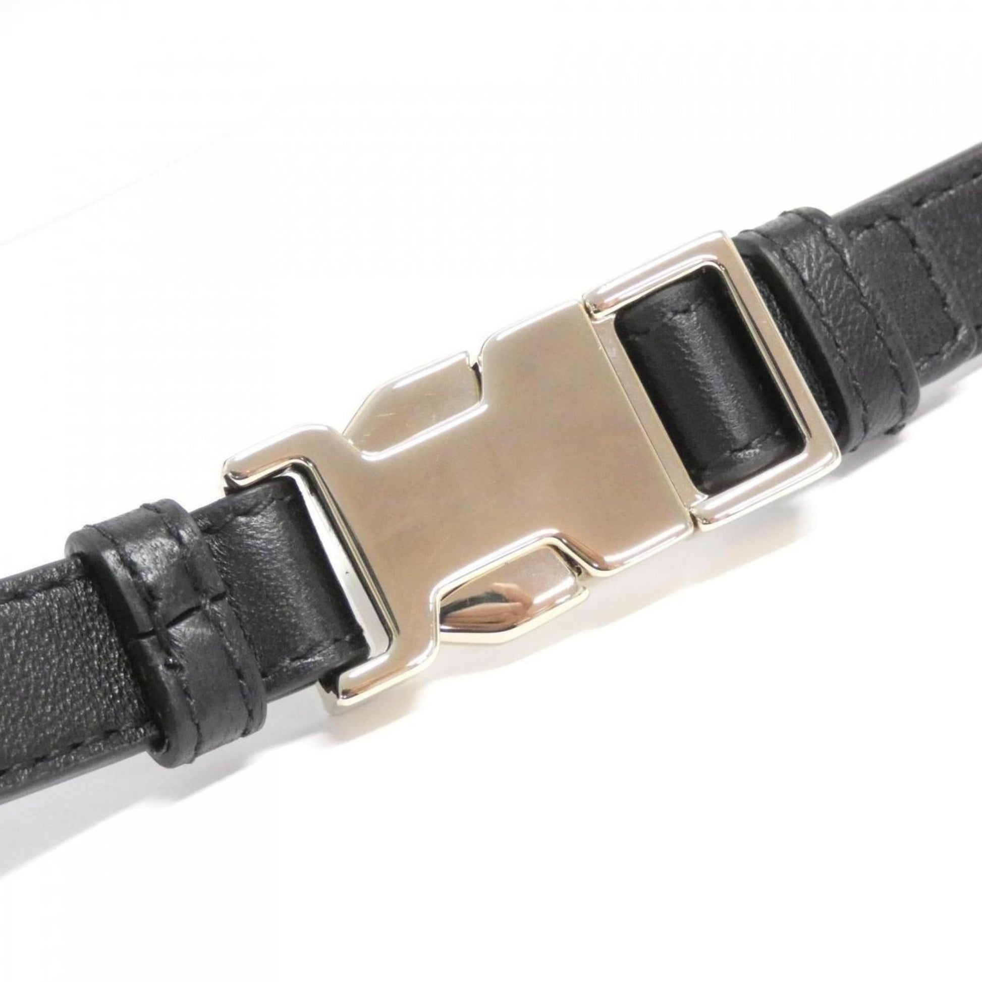 Christian Dior Black Leather Shoulder Bag  