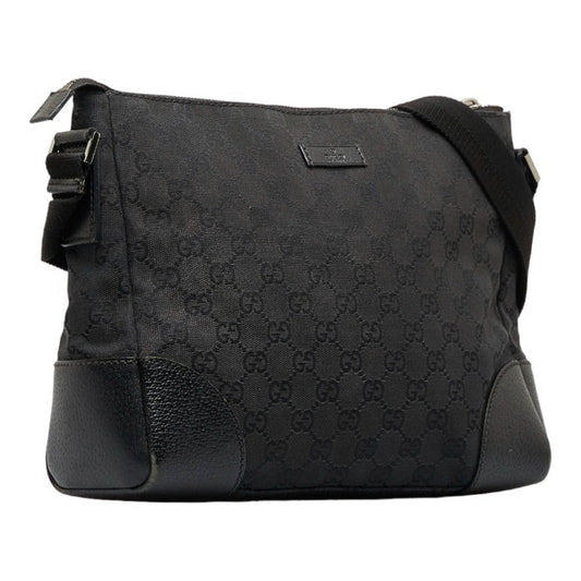Gucci Leather Canvas Shoulder Bag