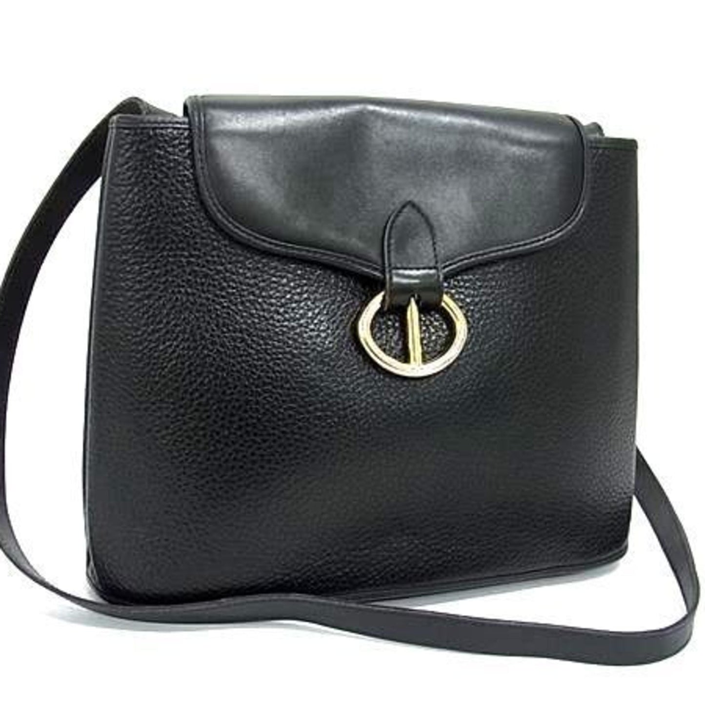 Christian Dior Black Leather Shoulder Bag  