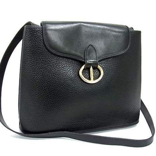 Christian Dior Black Leather Shoulder Bag  