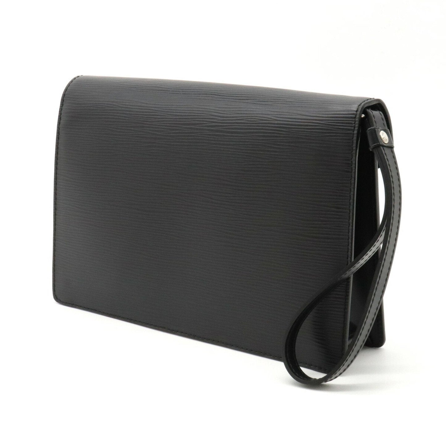 LOUIS VUITTON Epi Pochette Serie Dragonne Second Bag Noir Black Non-sticky
