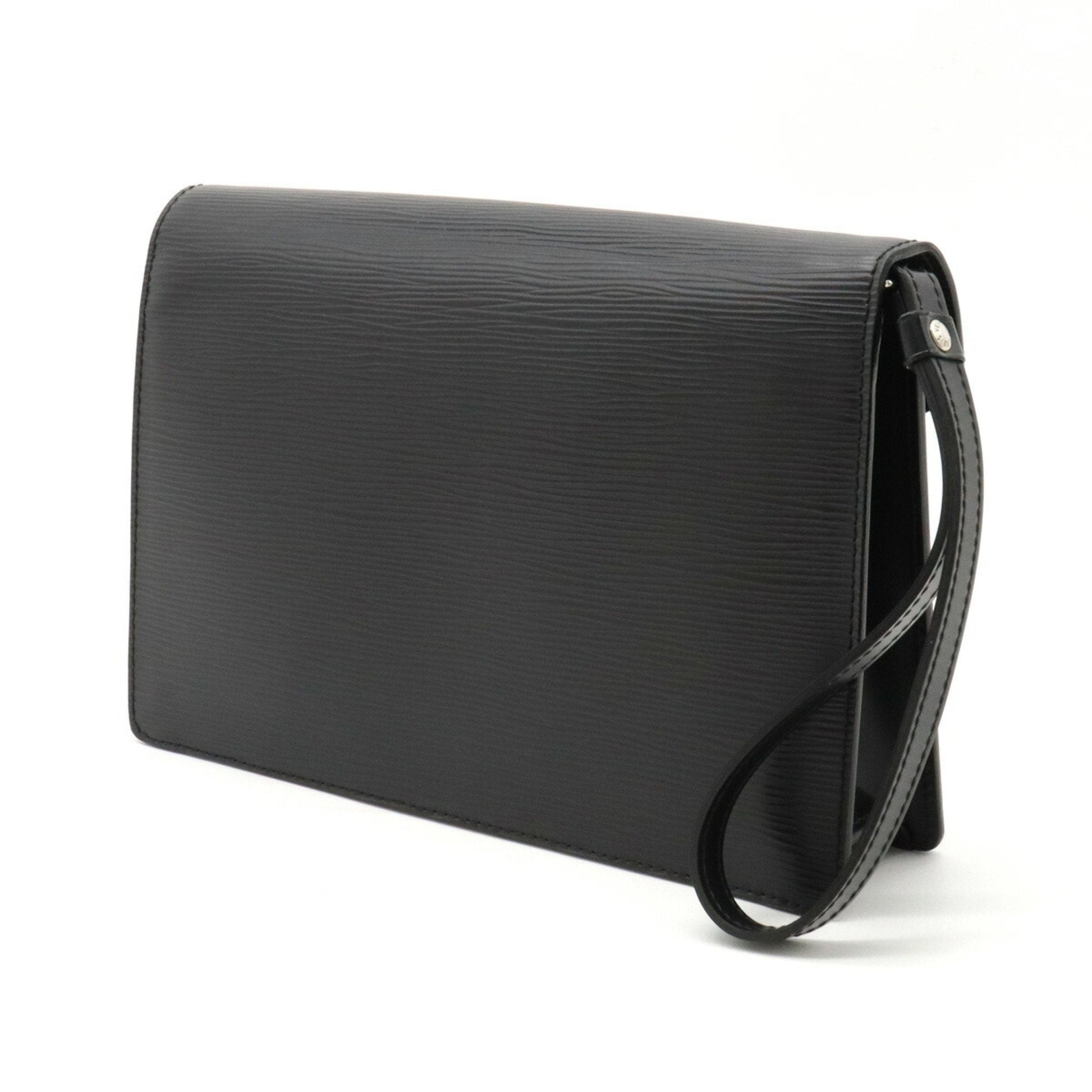 LOUIS VUITTON Epi Pochette Serie Dragonne Second Bag Noir Black Non-sticky
