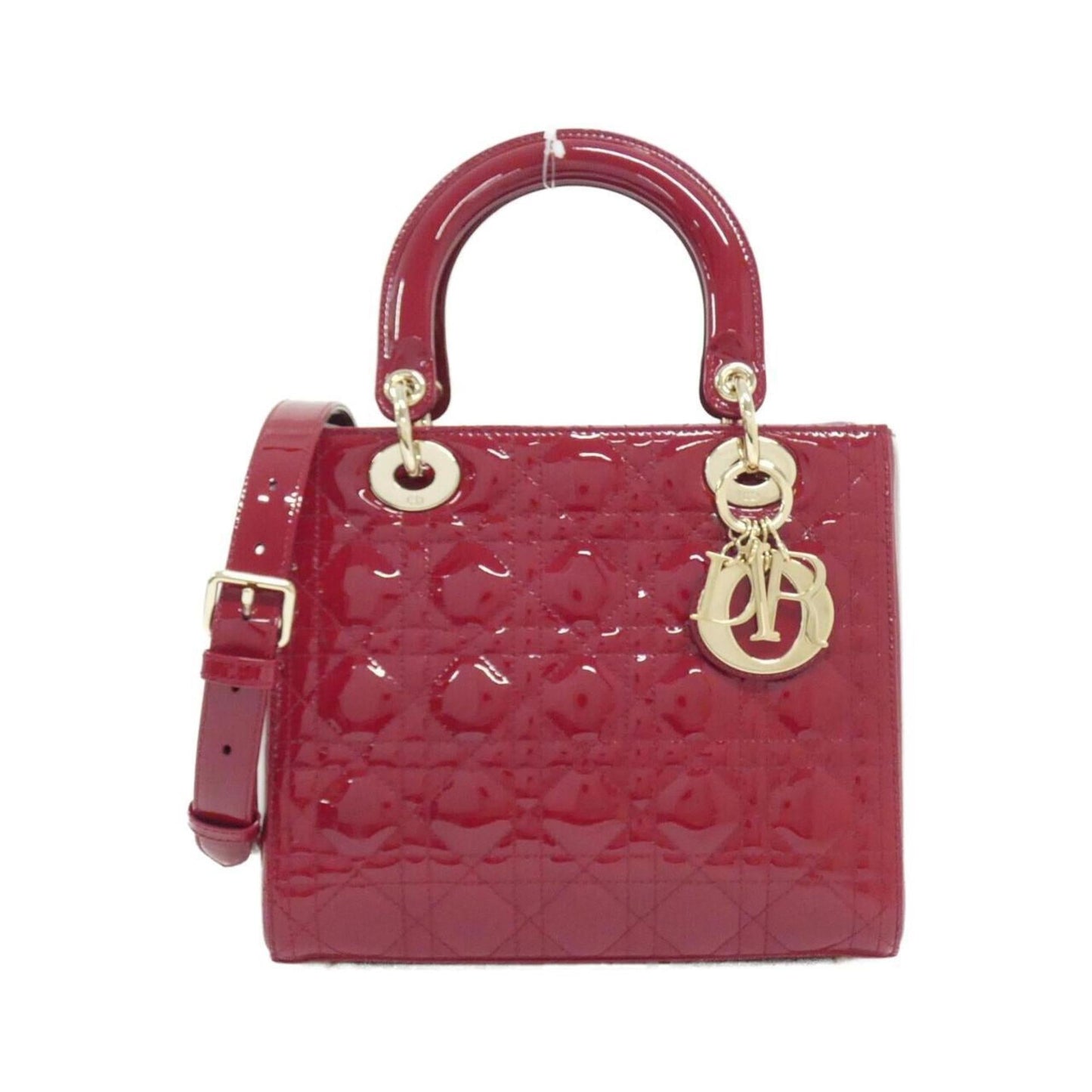 Christian Dior Cherry Red Leather Handbag  