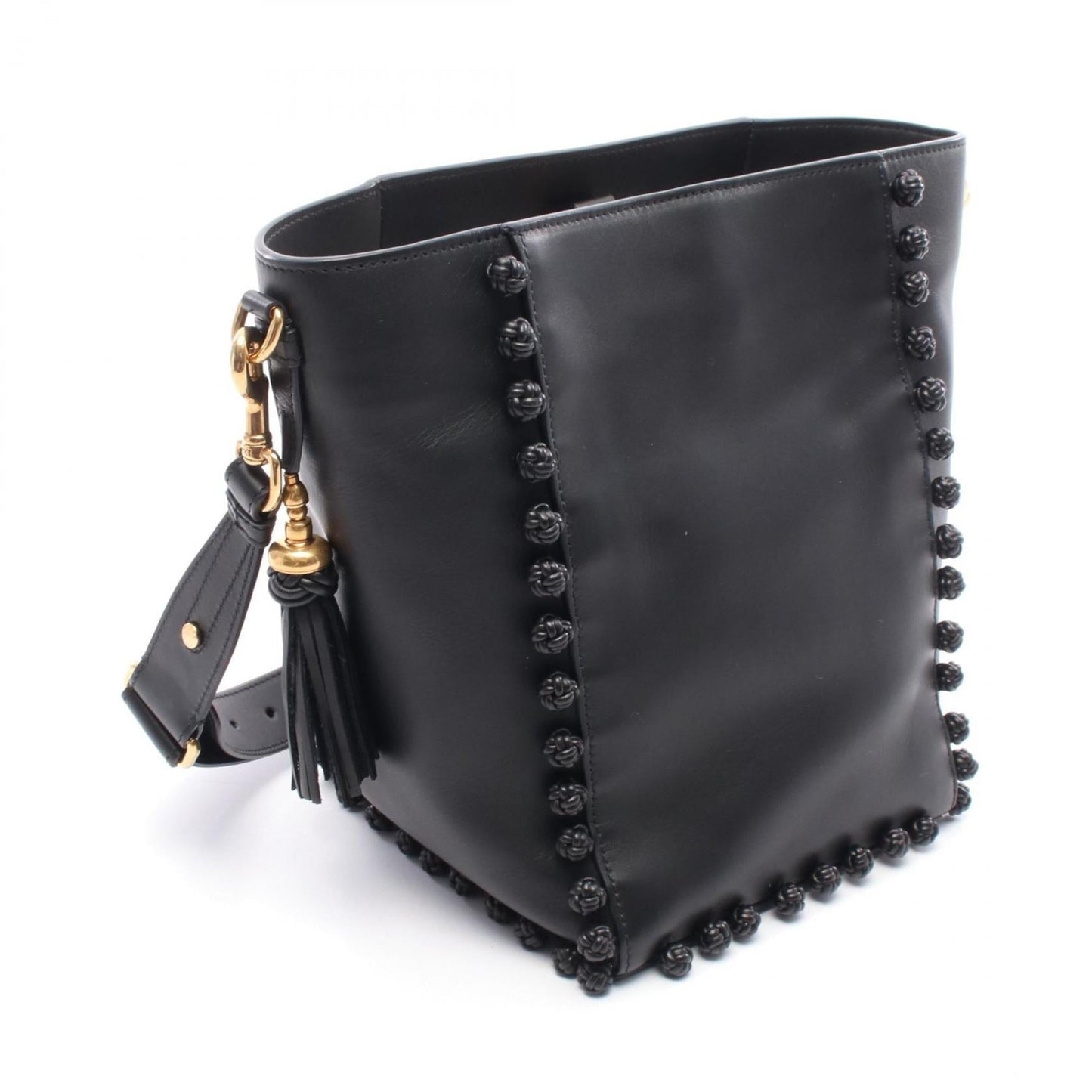 Christian Dior Black Leather Shoulder Bag  
