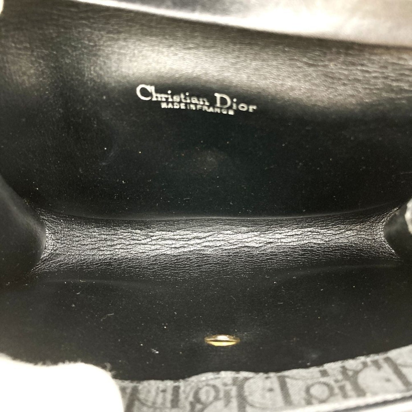 Christian Dior Black Canvas Shoulder Bag  