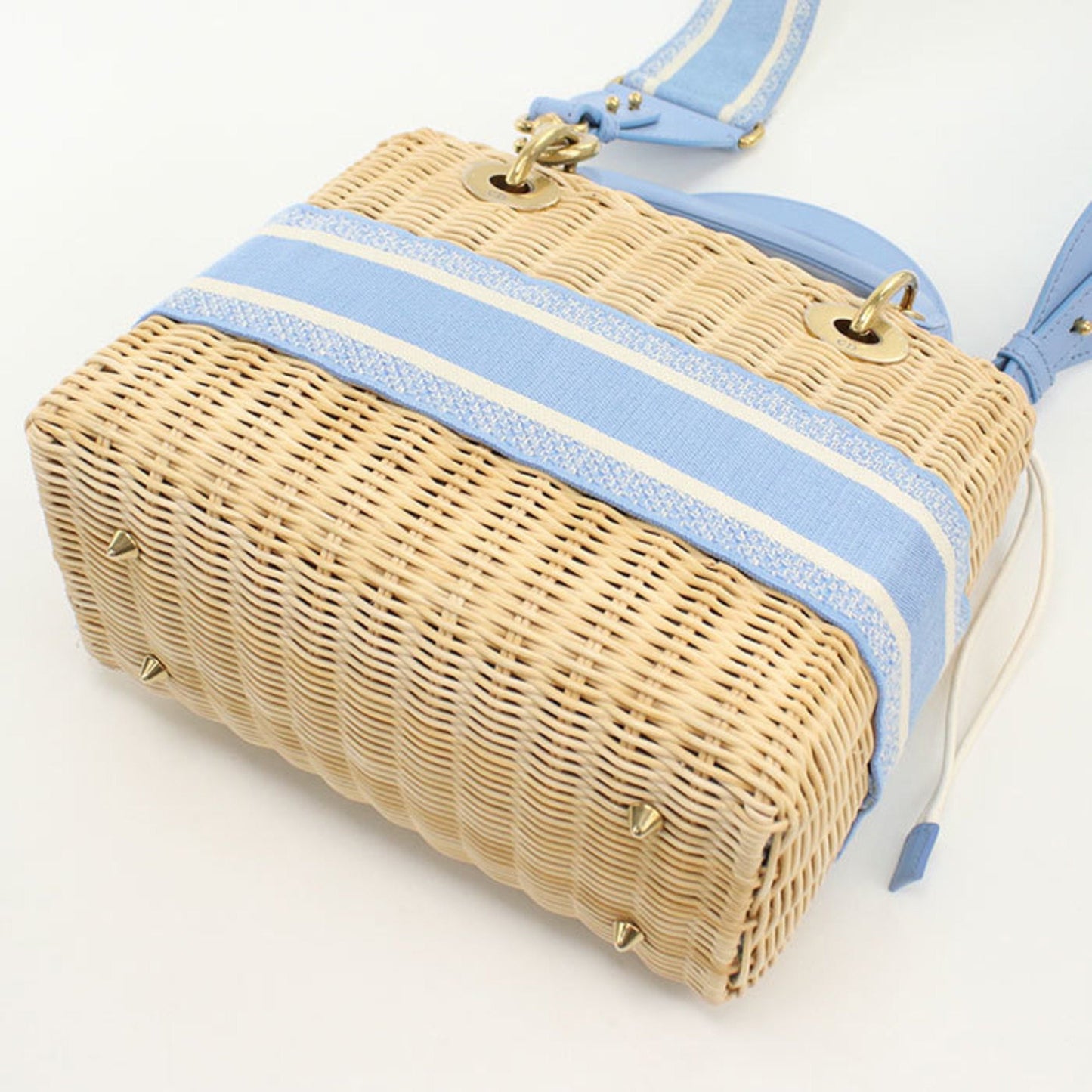 Christian Dior Beige Jacquard Handbag  