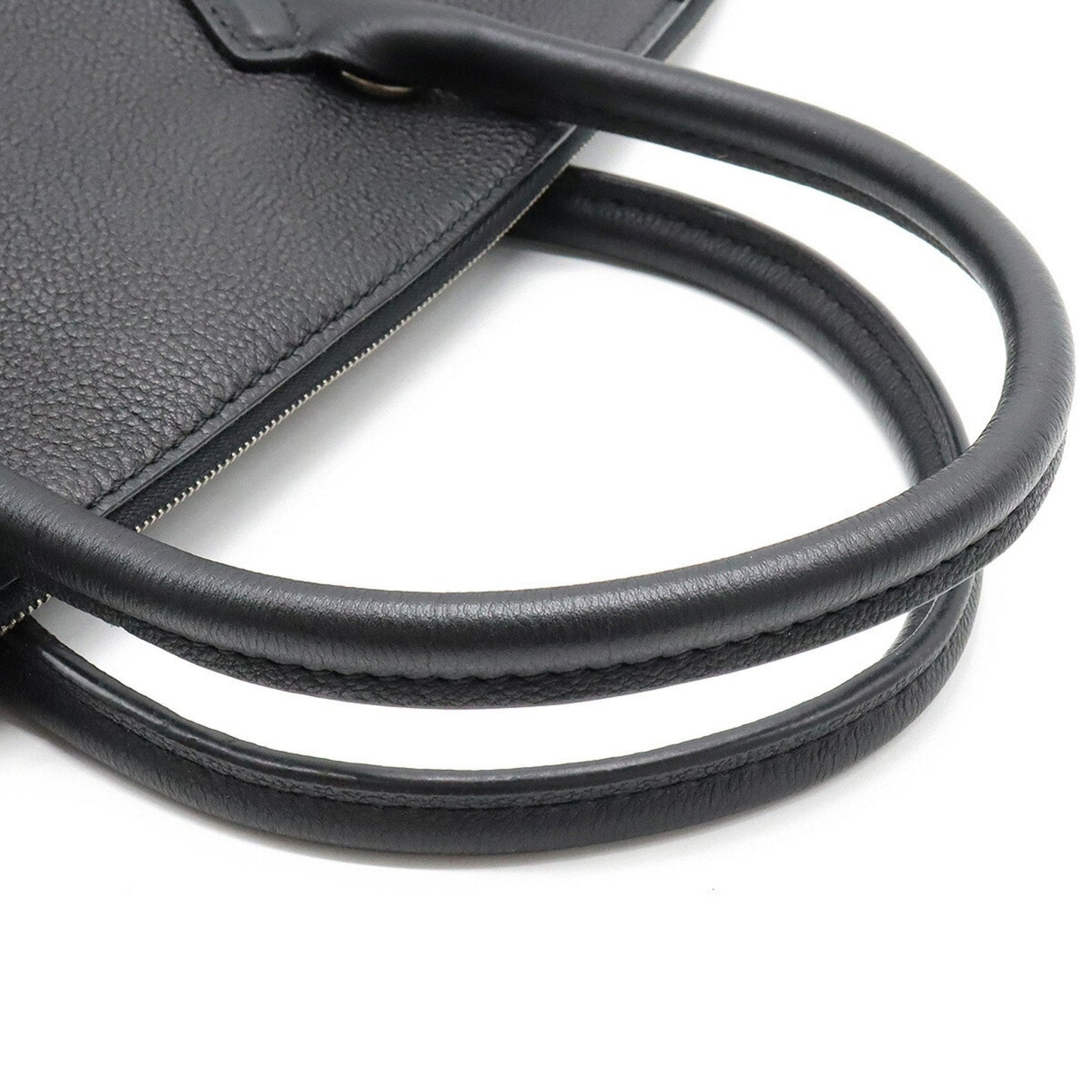 LOUIS VUITTON Parnasea Lockit MM Tote Bag Shoulder Vaux Casimir Leather Noir Black