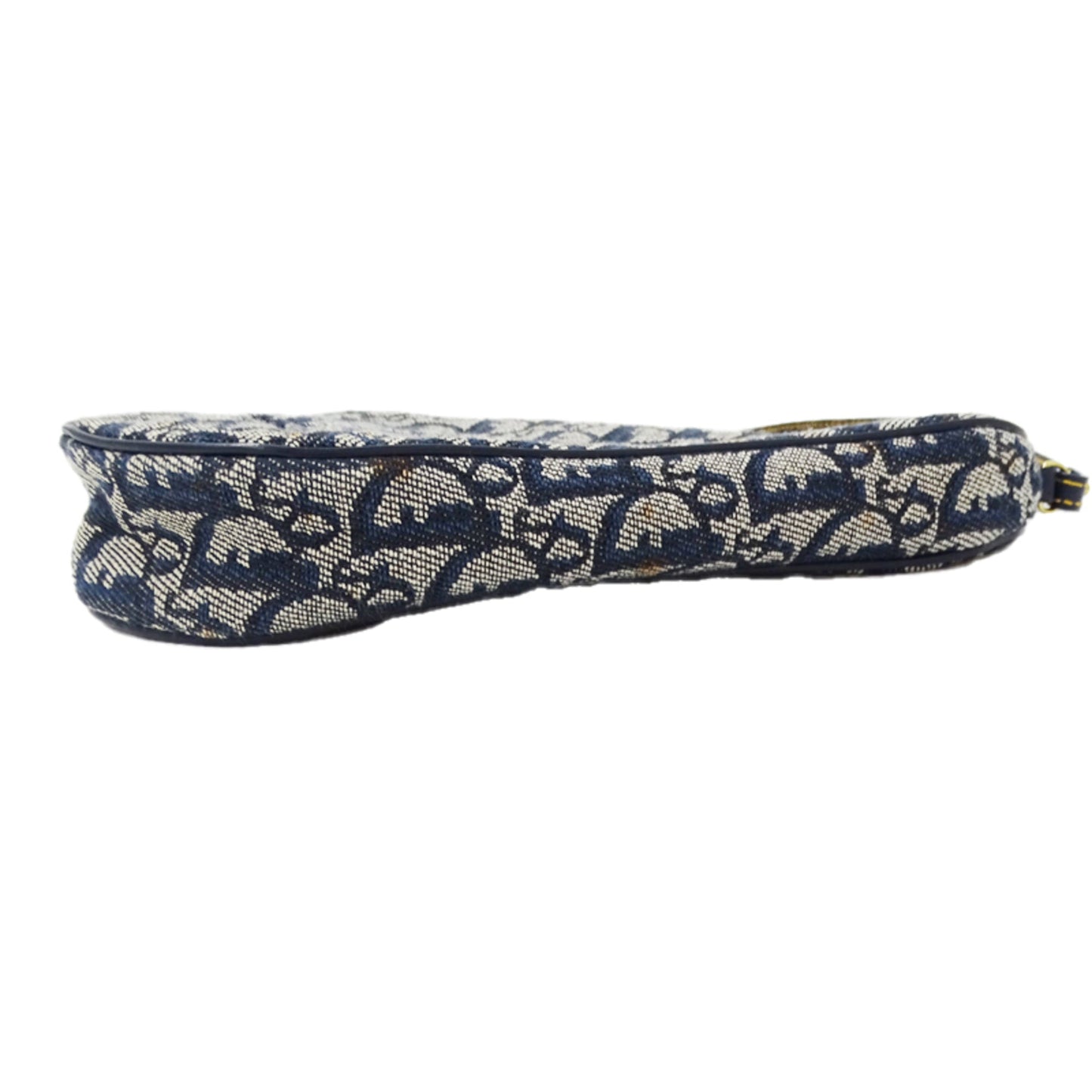 Christian Dior Blue Jacquard Shoulder Bag  