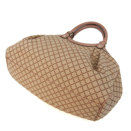 Gucci Leather Canvas Handbag