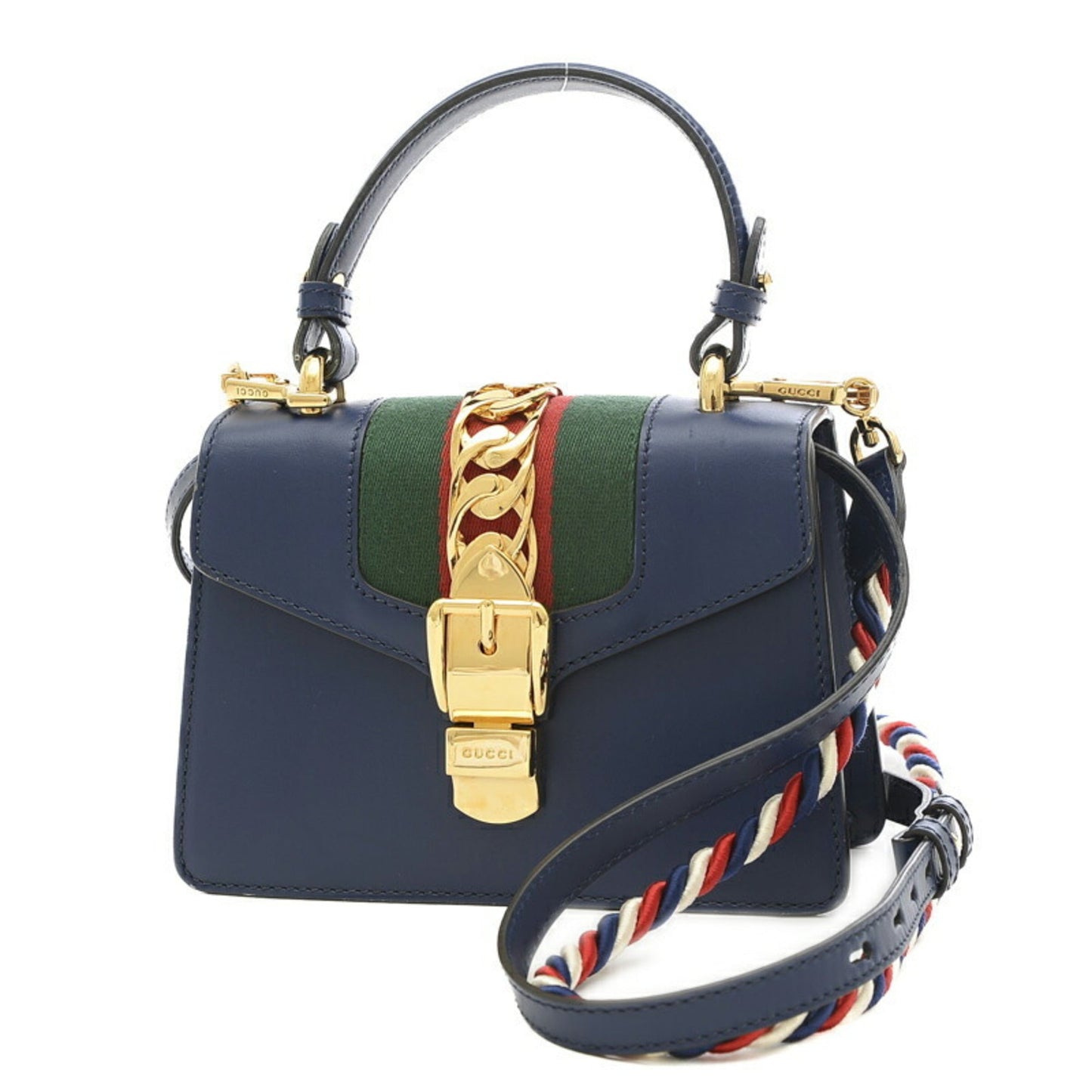 Gucci Leather Top Handle Shoulder Bag