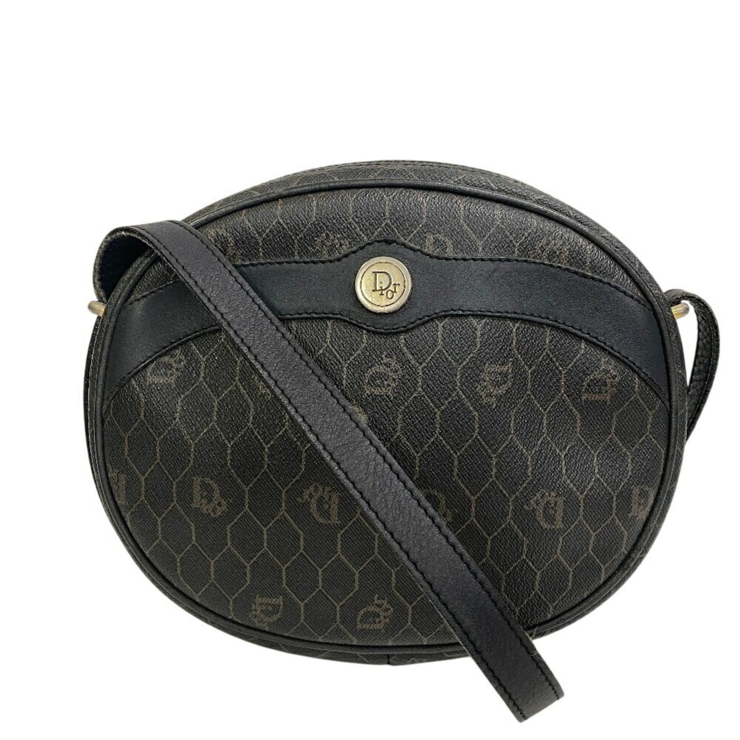 Christian Dior Brown Pvc Shoulder Bag  
