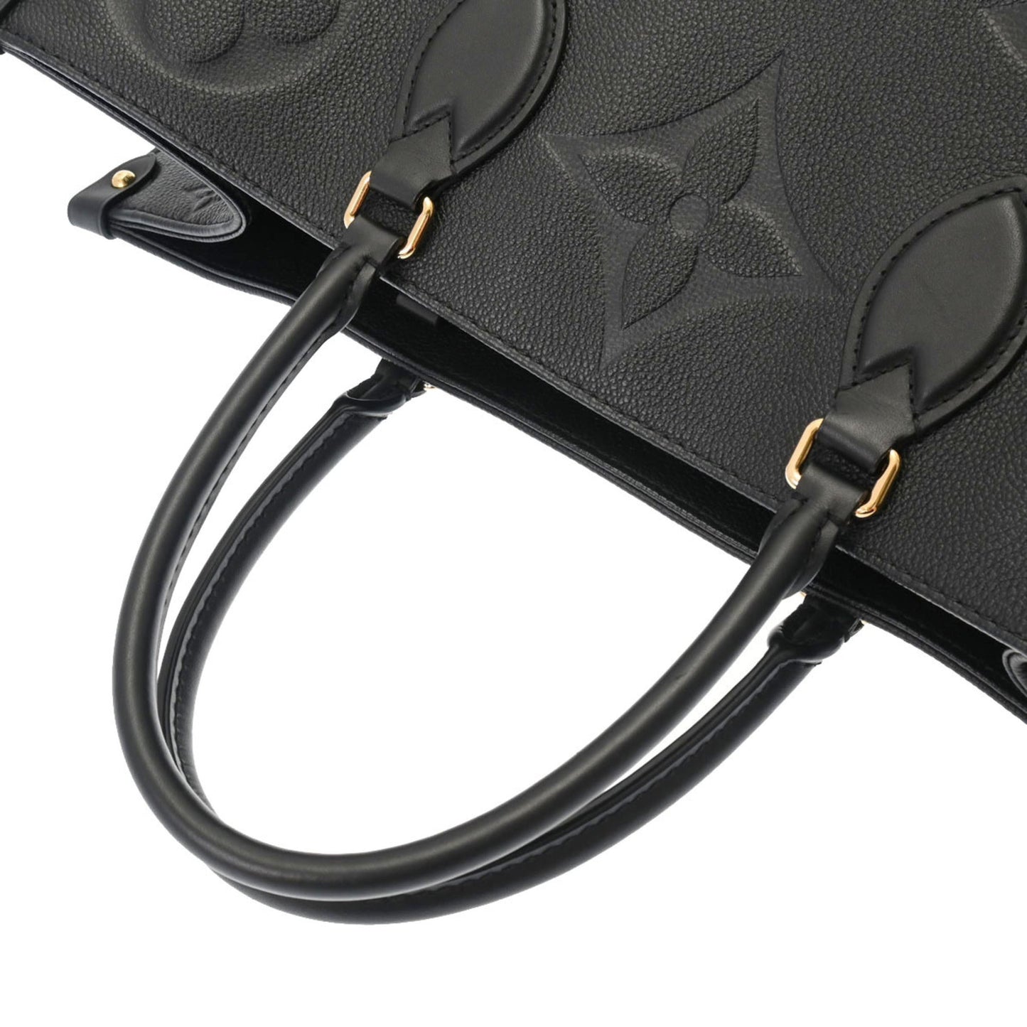 LOUIS VUITTON Monogram Empreinte On the Go GM Noir Women's Leather Handbag
