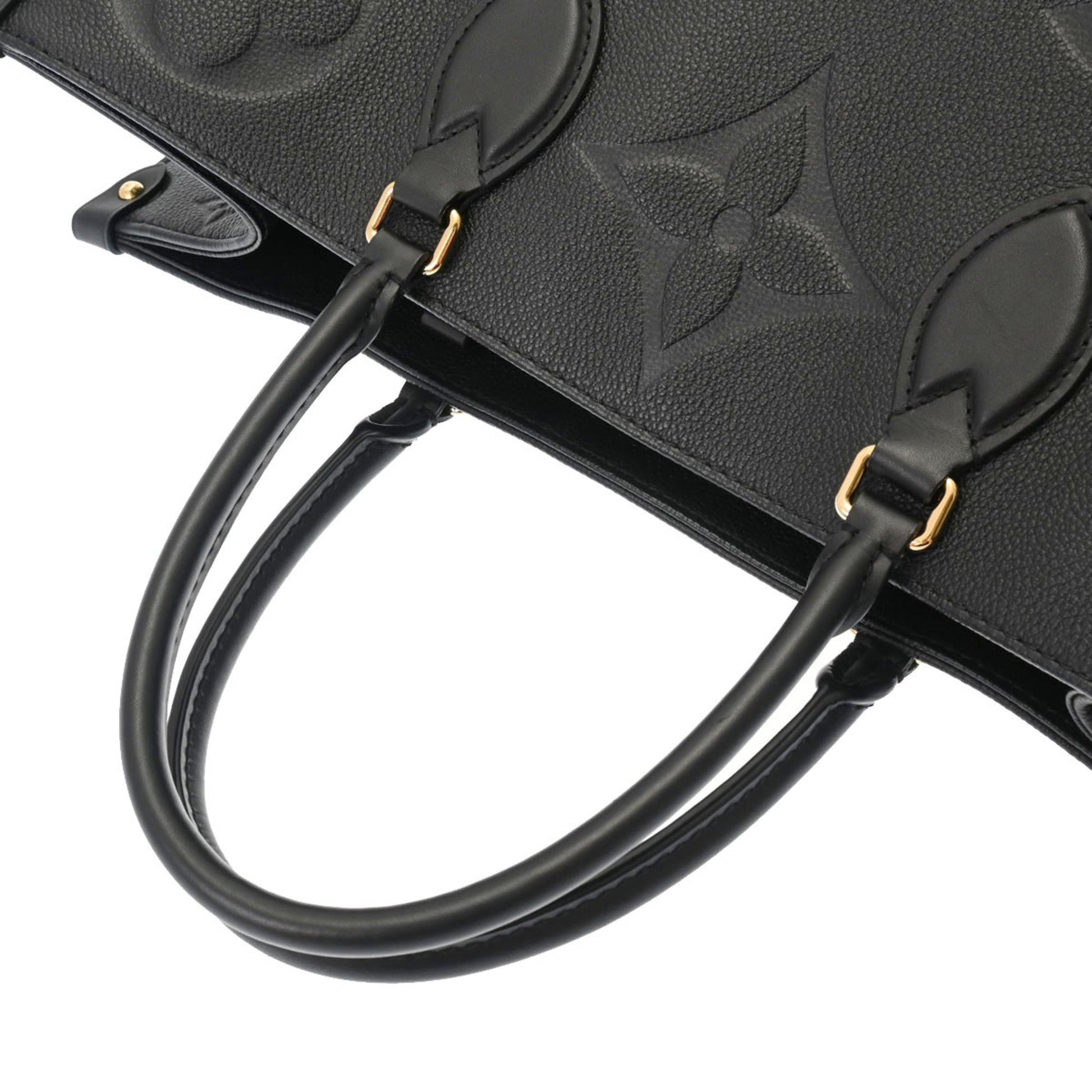 LOUIS VUITTON Monogram Empreinte On the Go GM Noir Women's Leather Handbag