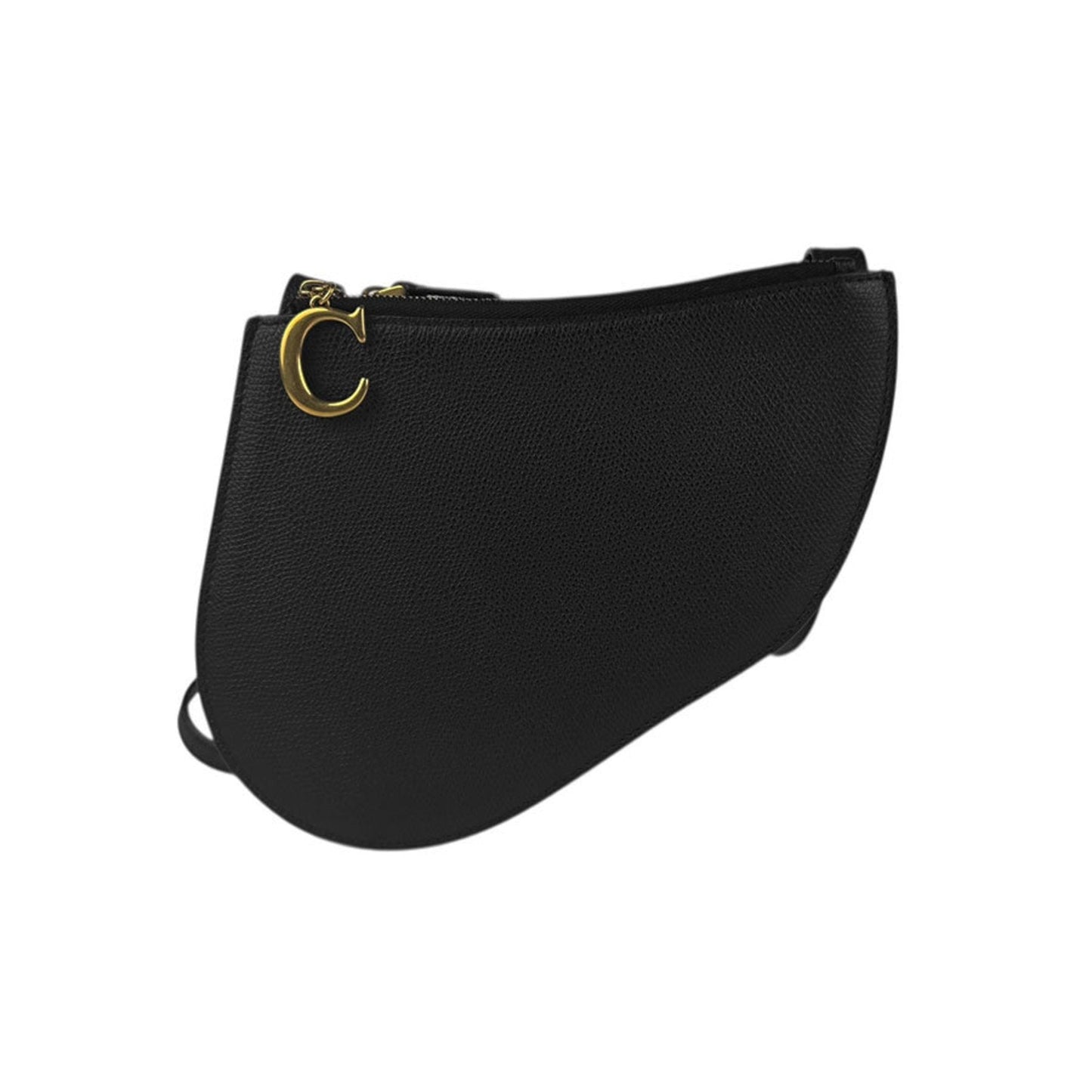 Christian Dior Black Leather Shoulder Bag  