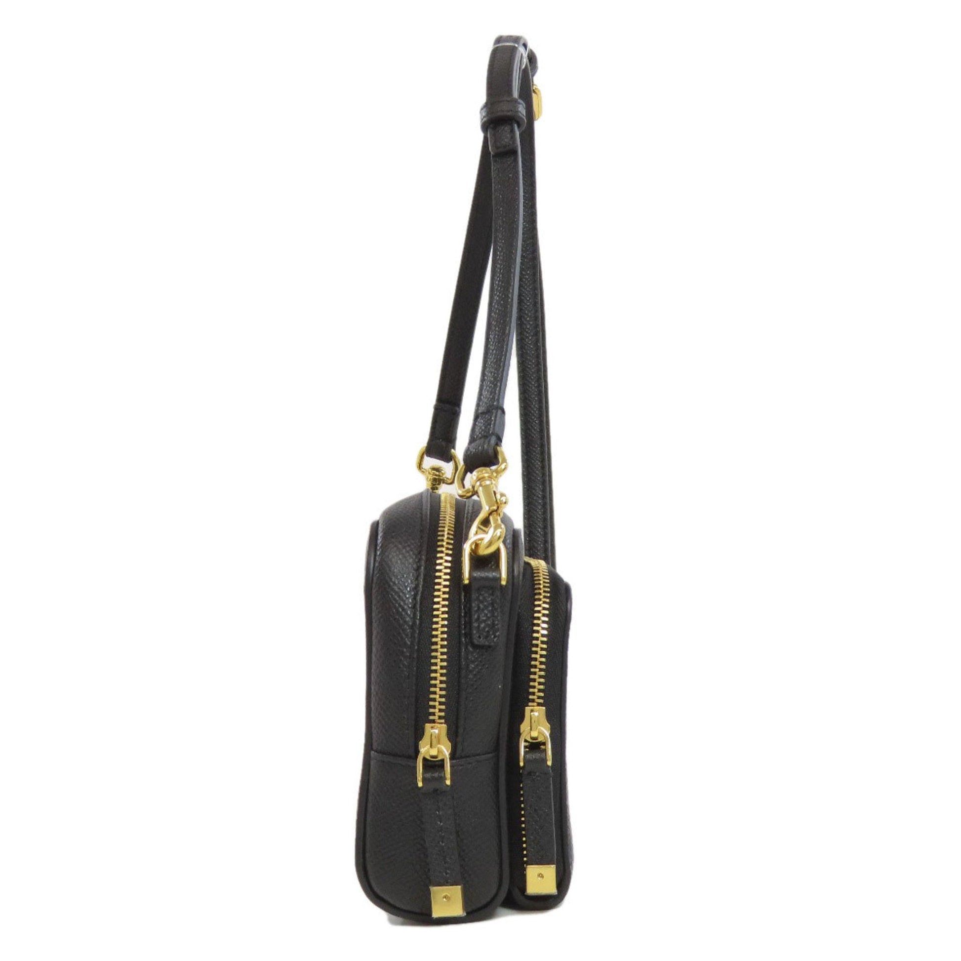 Christian Dior Black Leather Shoulder Bag  