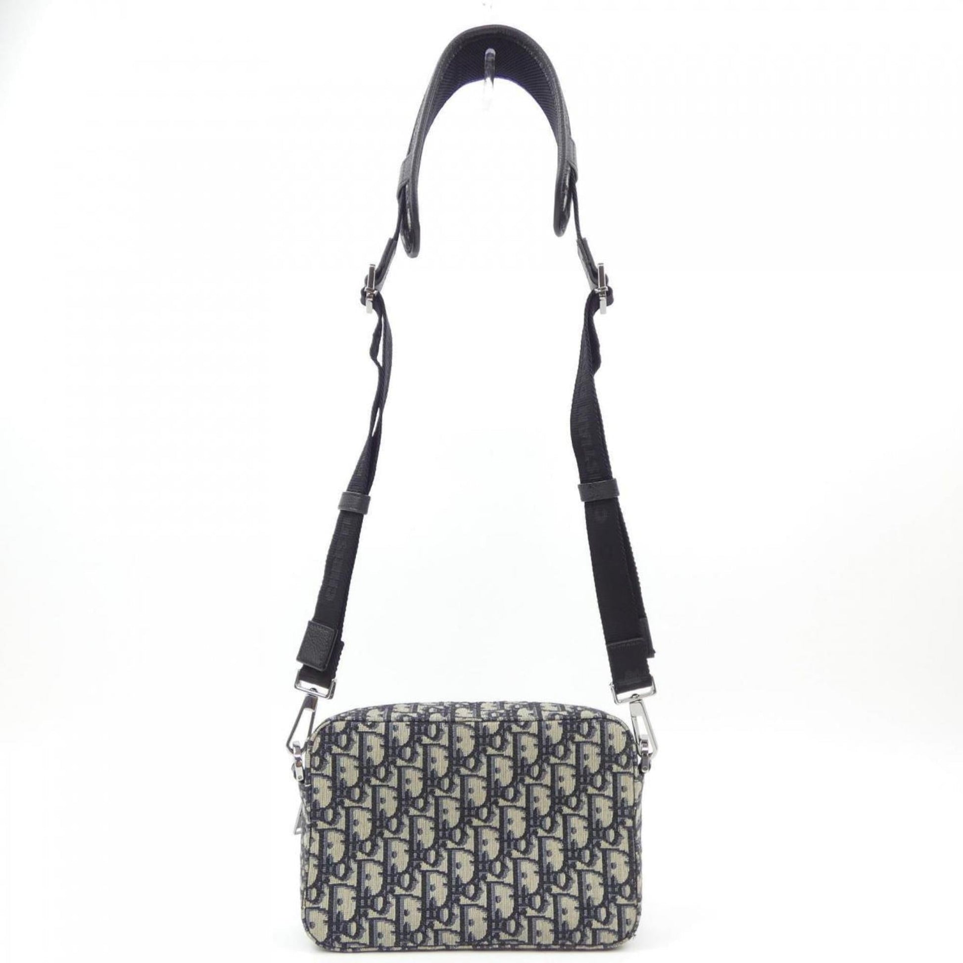 Christian Dior Beige Black Blue Handbag  