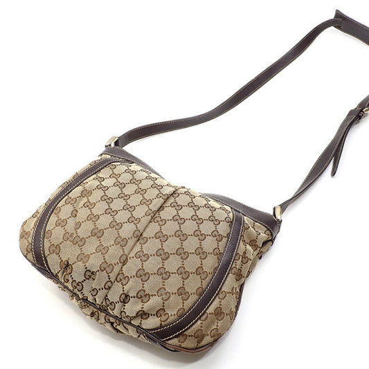 Gucci Leather Canvas Shoulder Bag