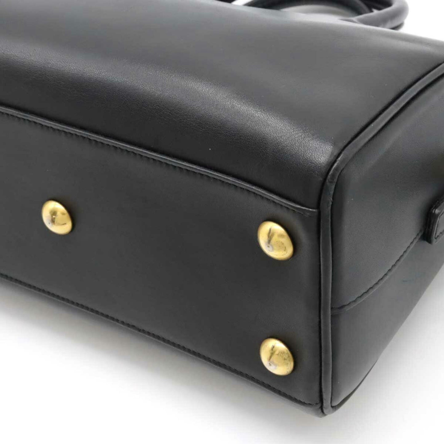 Yves Saint Laurent SAINT LAURENT PARIS Saint Laurent Paris YSL Yves Baby Duffle HandBag Shoulder Leather Black