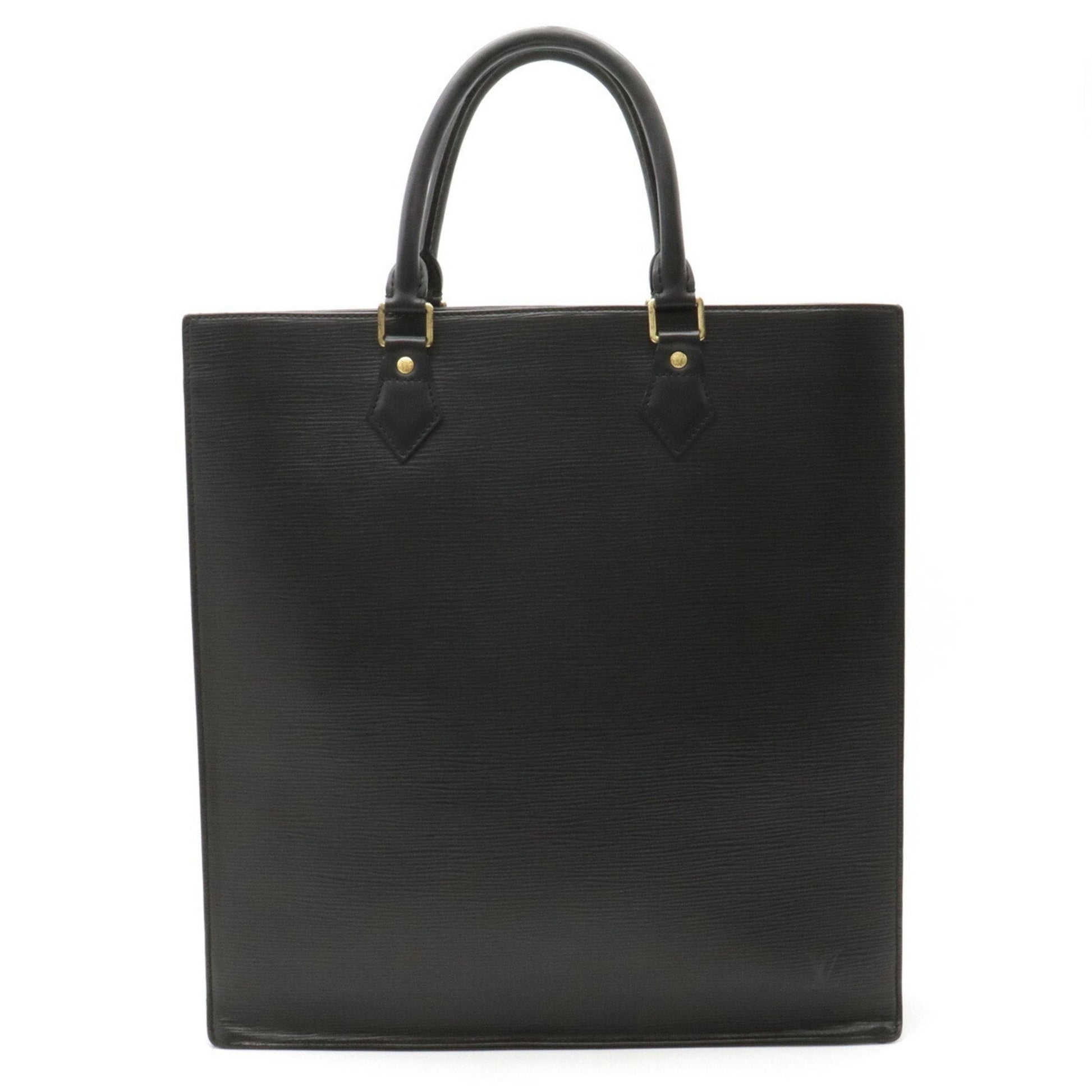 LOUIS VUITTON Epi Sac Pla Tote Bag Handbag Square Noir Black