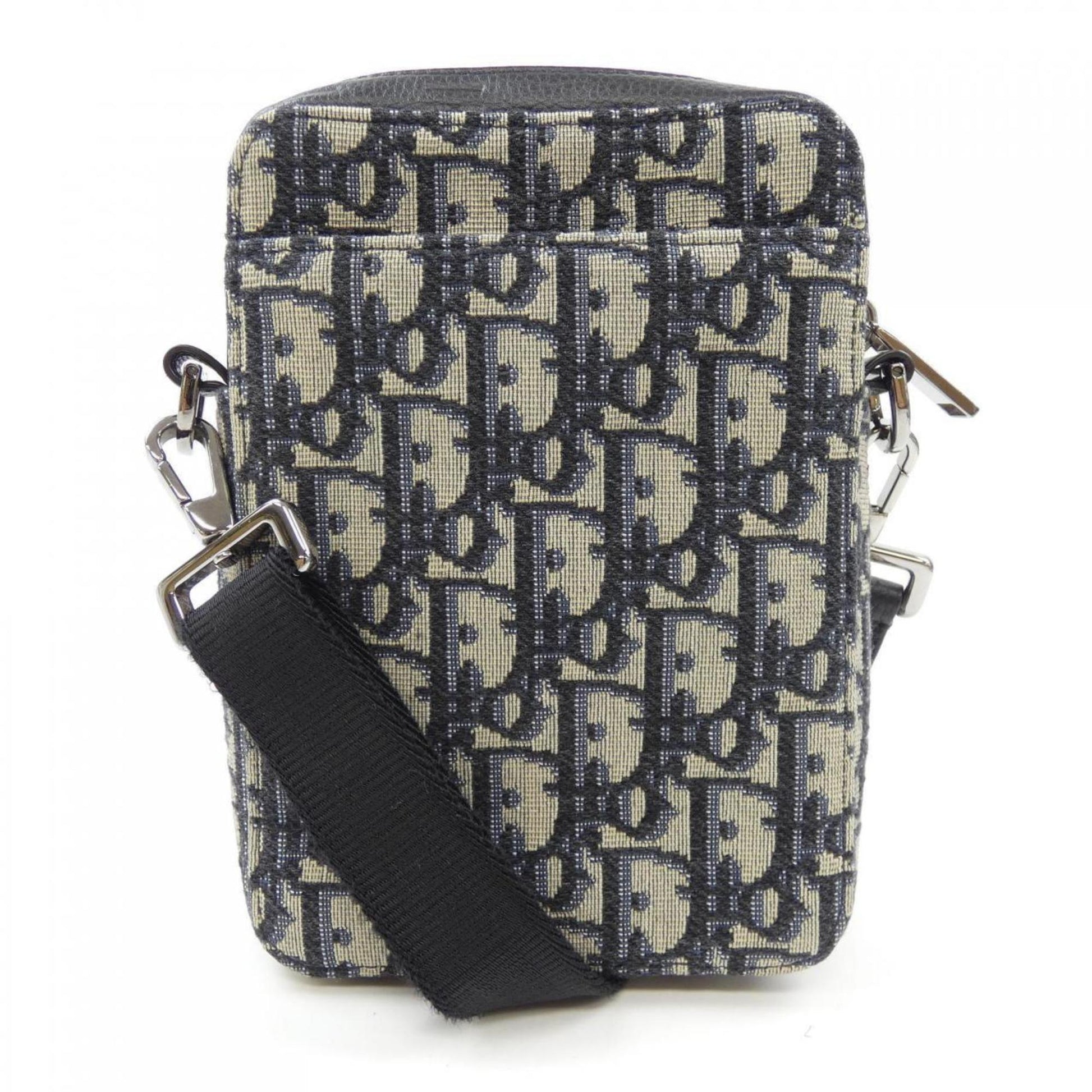 Christian Dior Beige Black Blue Handbag  