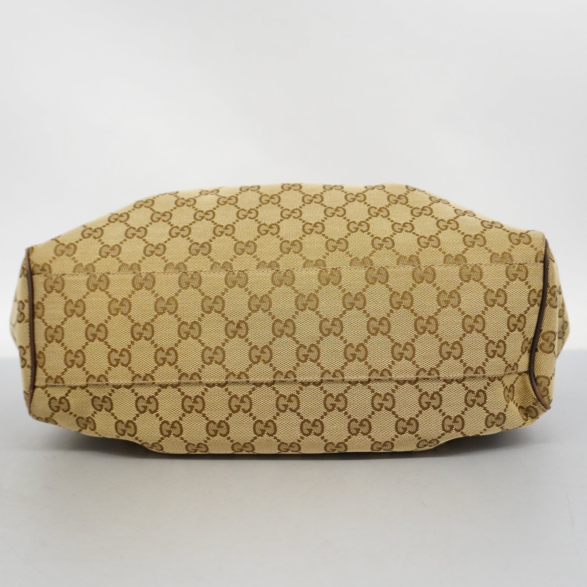 Gucci Leather Canvas Handbag