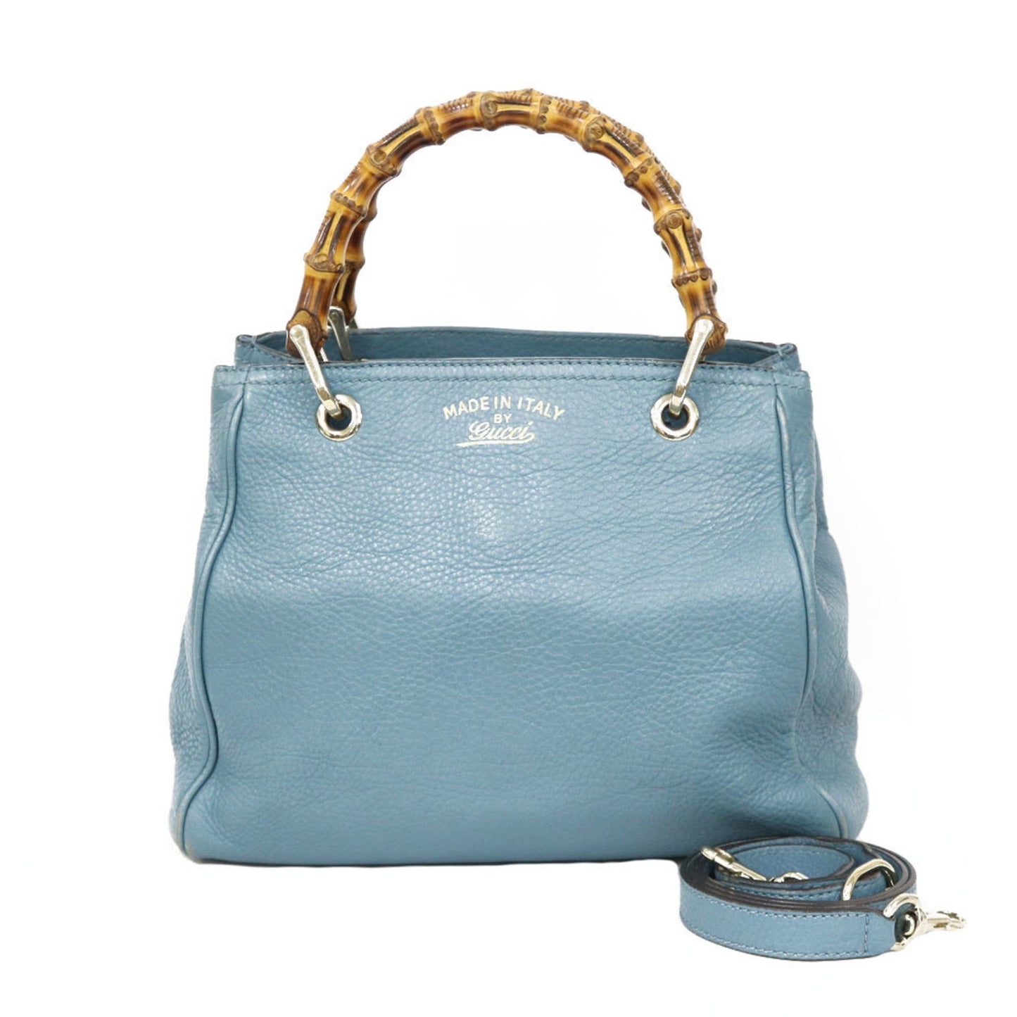 Gucci Bamboo Blue Shoulder Bag